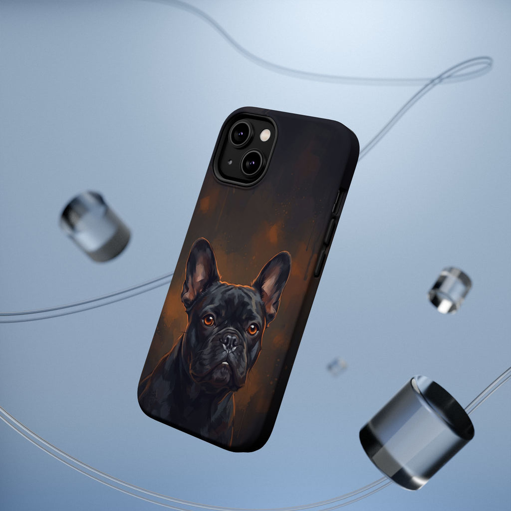 French Bulldog Portrait Phone Case — Impact-Resistant Wireless Charging Cover