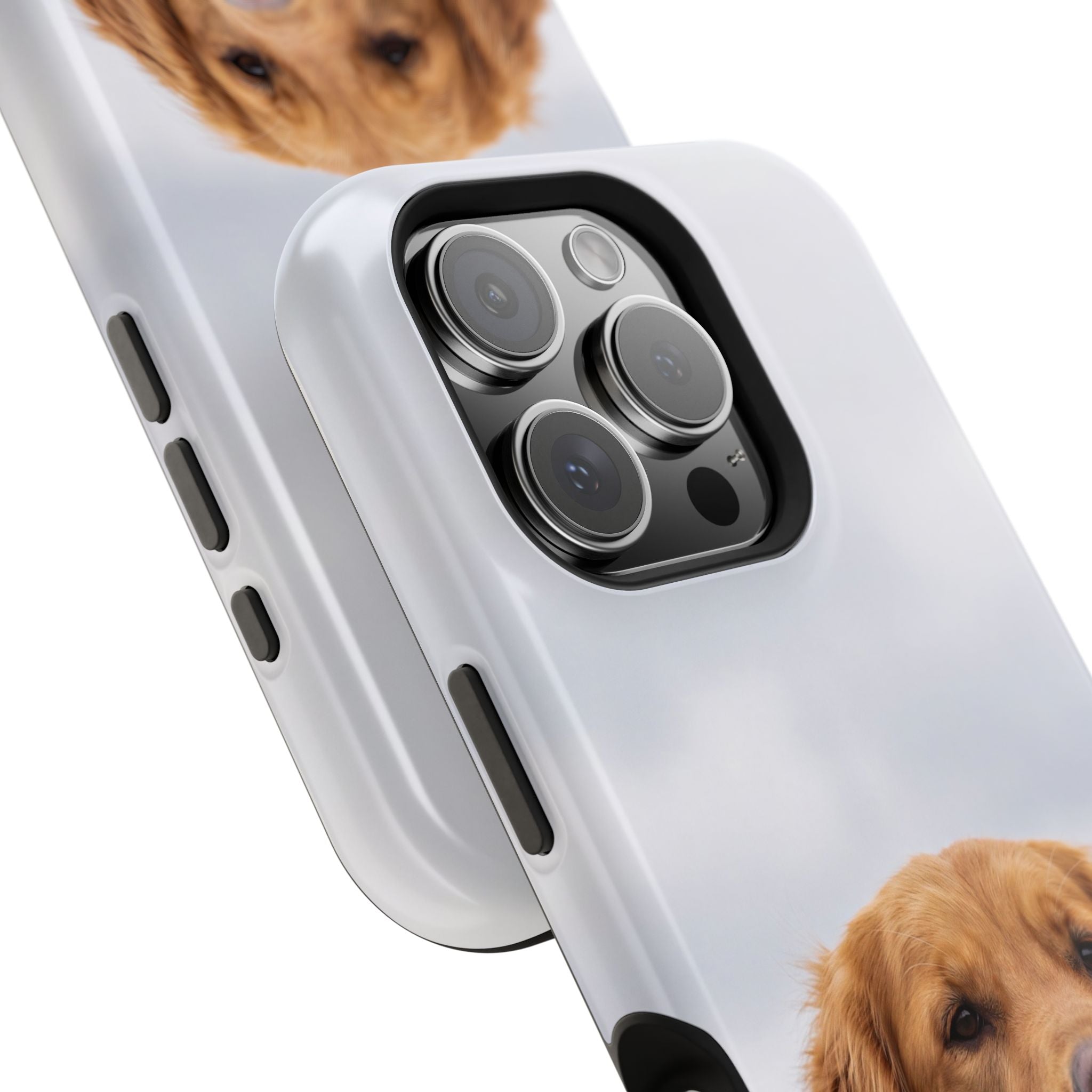 Golden Retriever Phone Case — Impact-Resistant Wireless Charging Cover