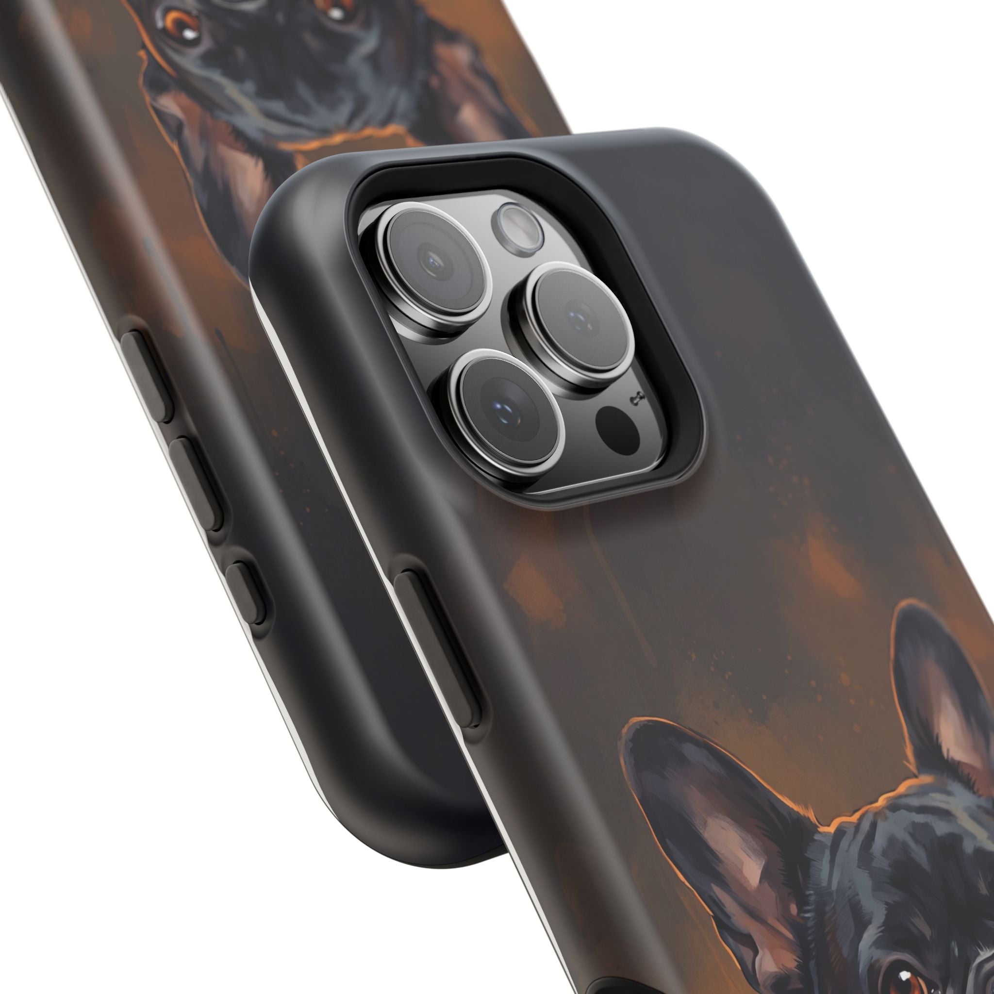 French Bulldog Portrait Phone Case — Impact-Resistant Wireless Charging Cover