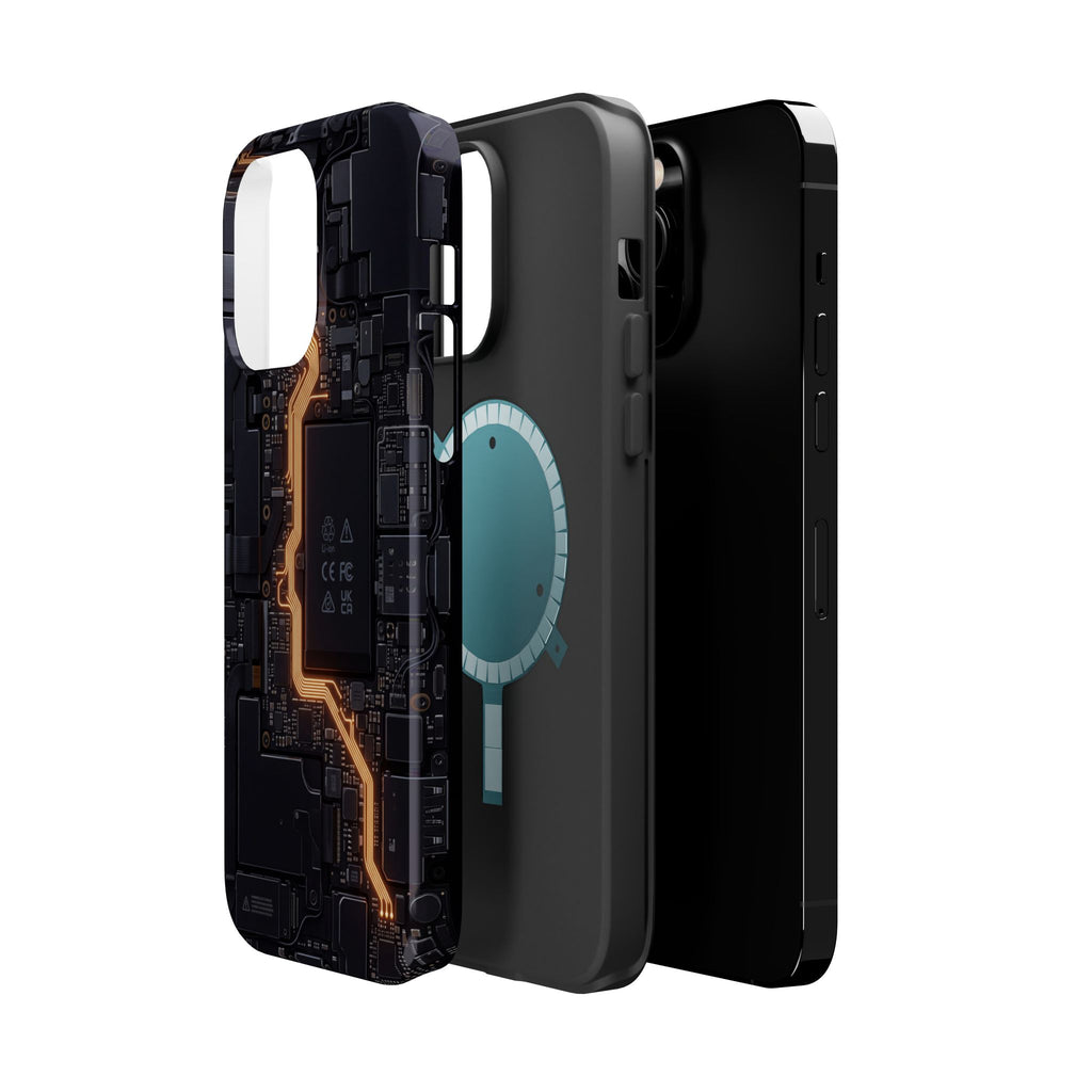 Electrician Circuit Bolt Phone Case — Impact-Resistant Wireless Charging Cover