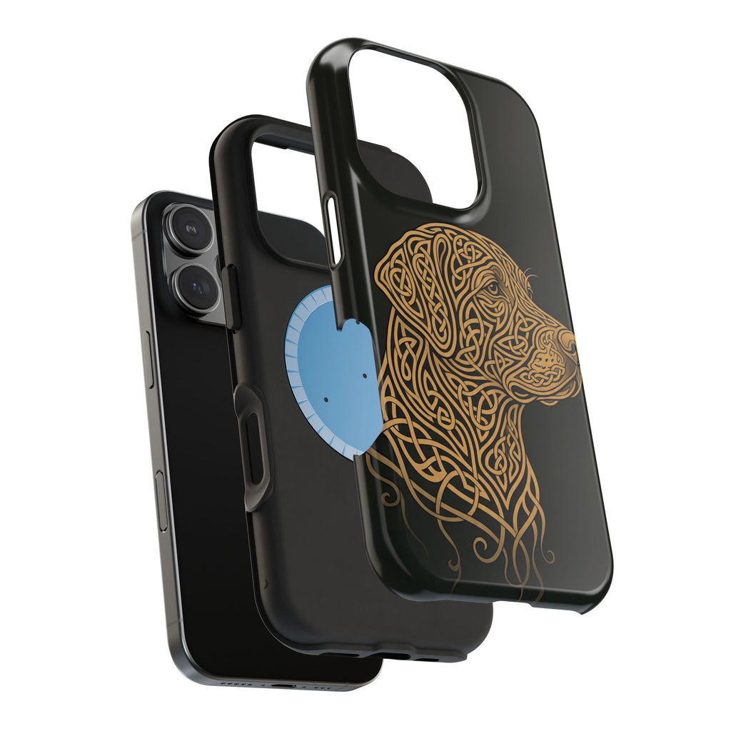 Celtic Knotwork Labrador Phone Case — Tough Magnetic Case with Wireless Charging