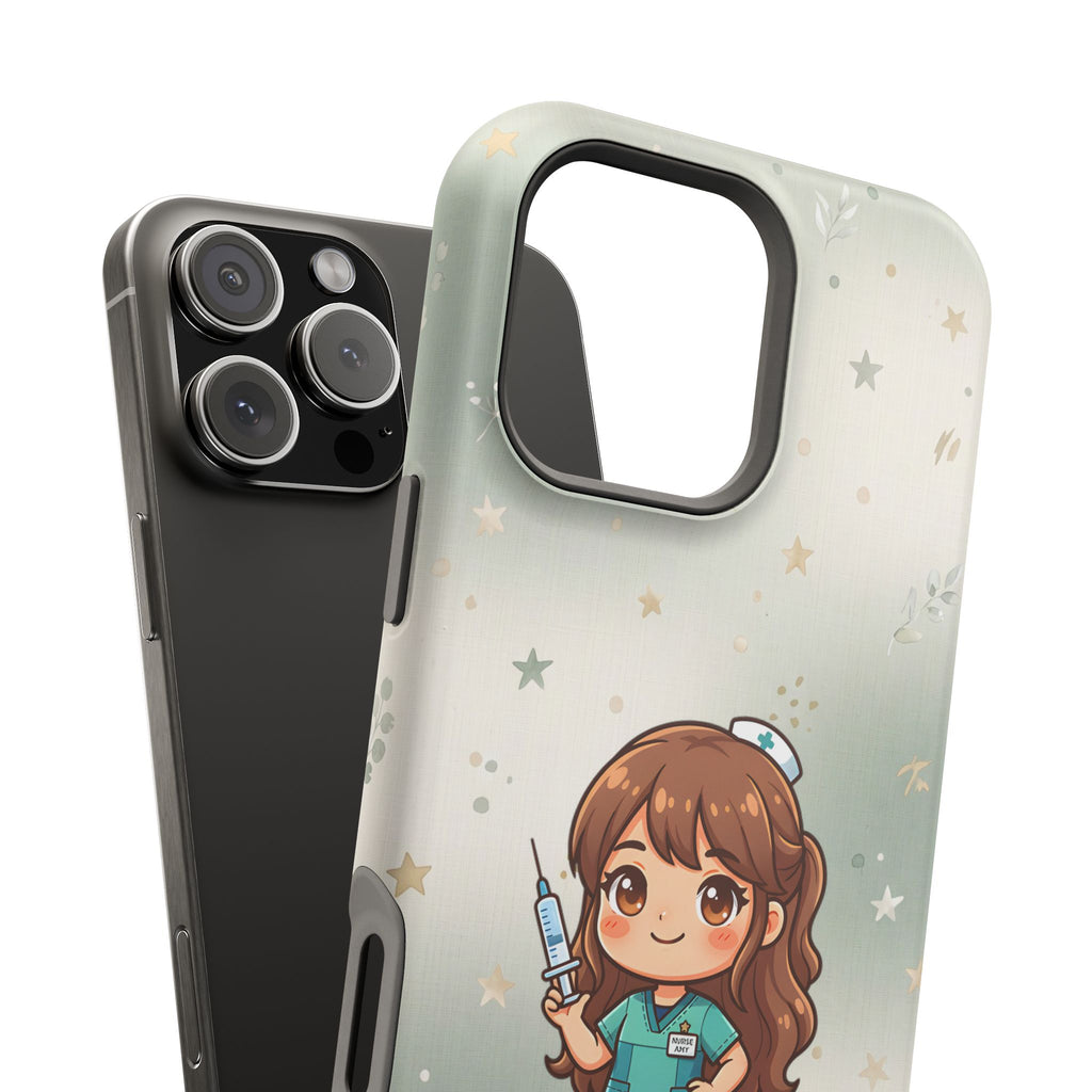 Personalized Nurse with Syringe Phone Case — Wireless Charging Cover