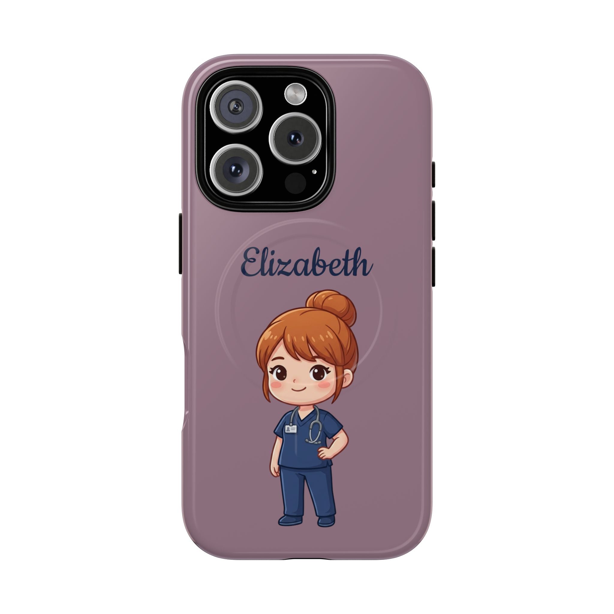 Personalized Nurse Phone Case with Custom Name | MagSafe Compatible iPhone Case