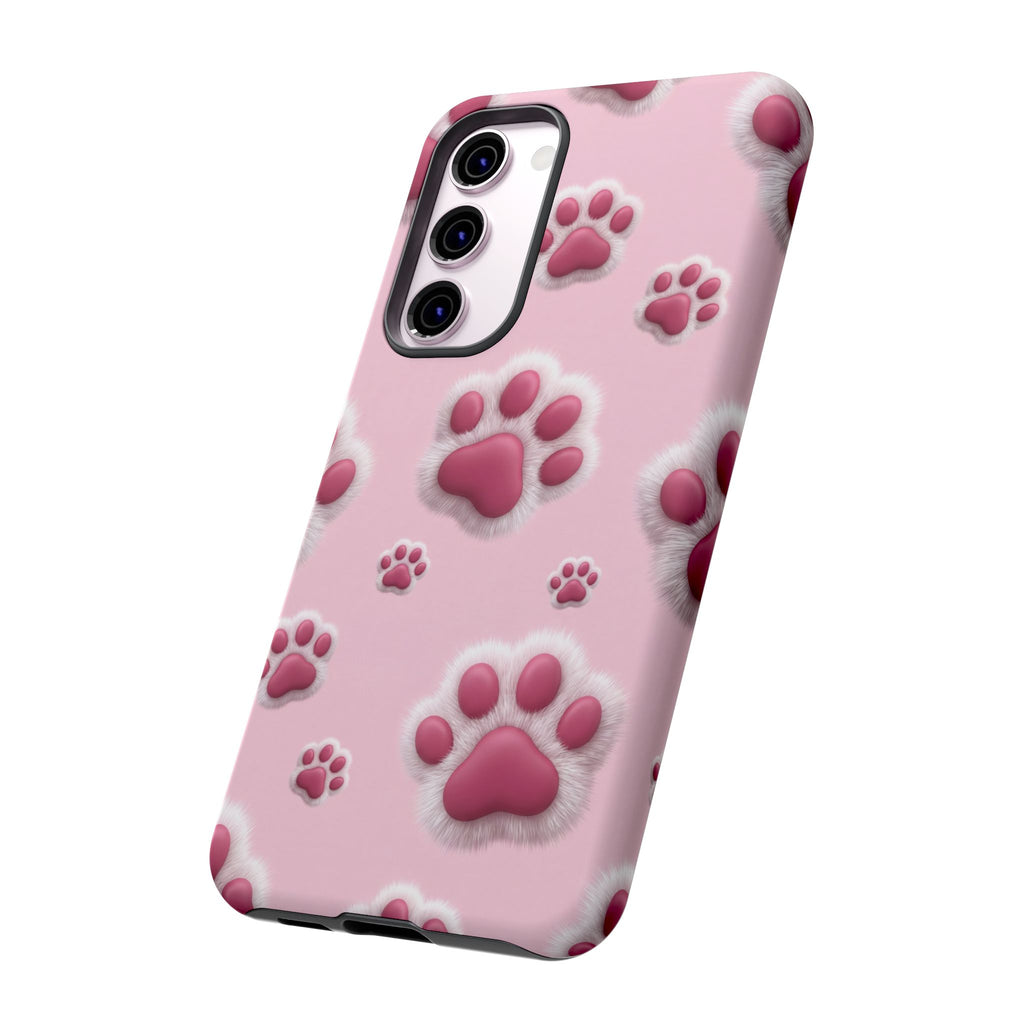 iphone & Samsung - Pink Paws Tough Phone Case — Cute Protective iPhone Cover