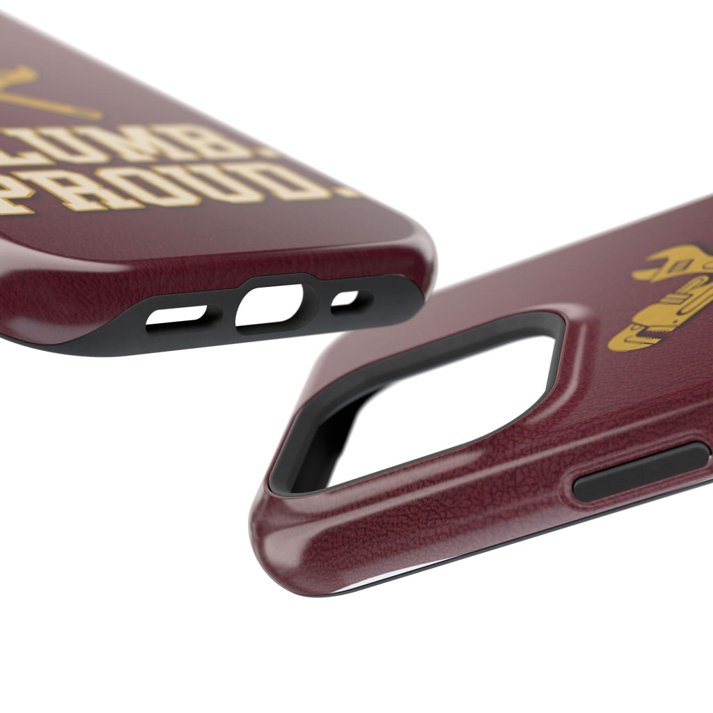 Plumb. Proud. Phone Case — Crossed Wrenches Wireless Charging Cover