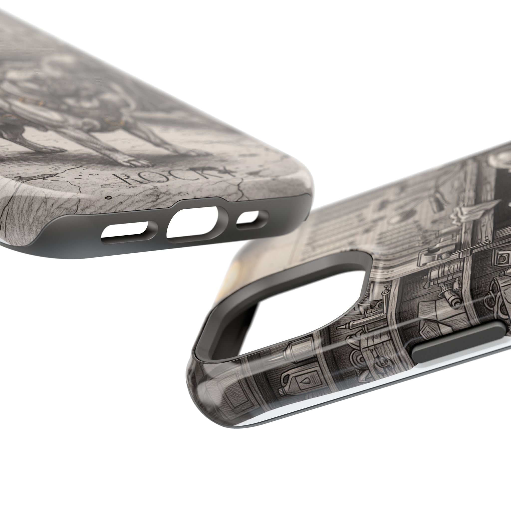 Personalized French Bulldog Vintage Street Phone Case — Wireless Charging Cover