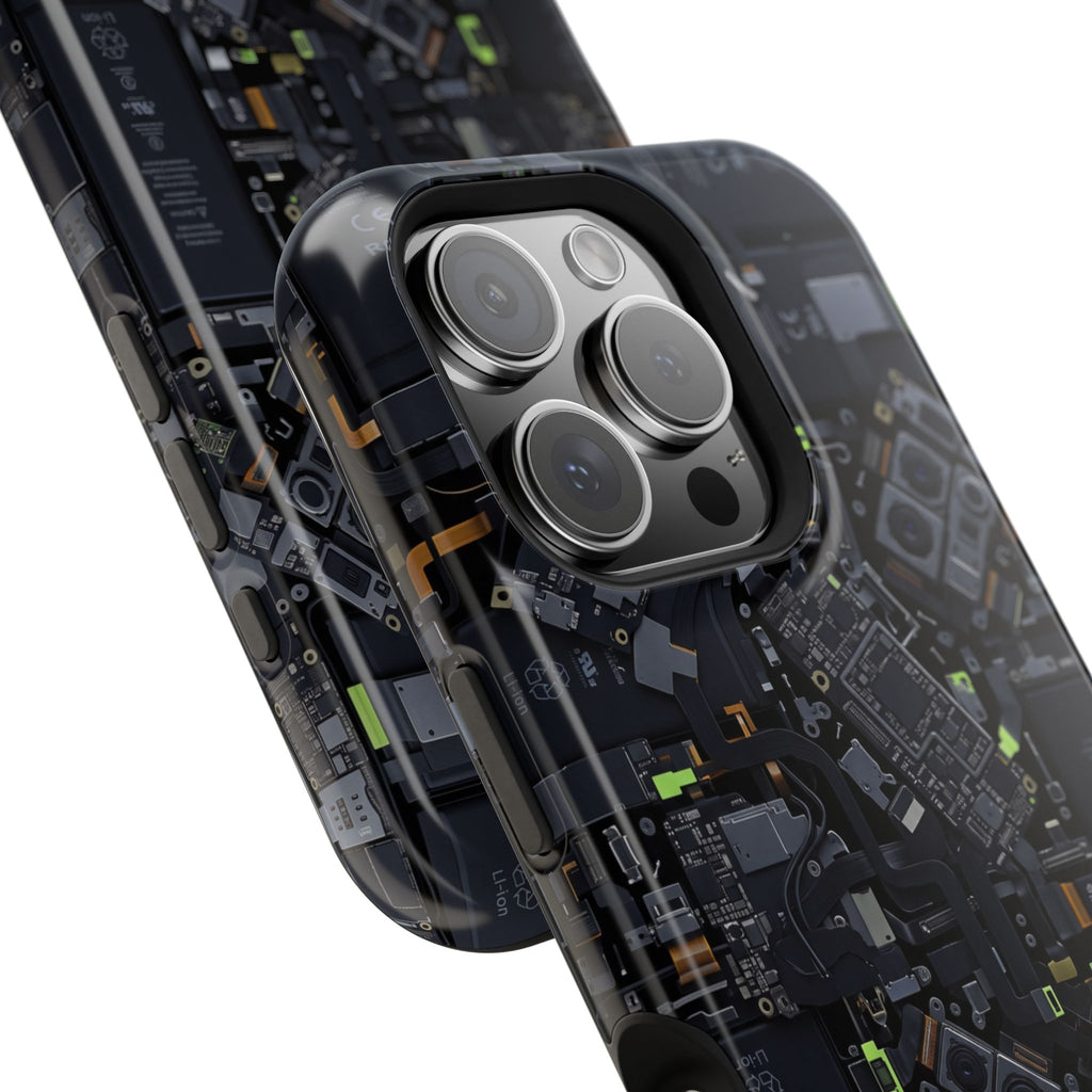 Circuit Core Phone Case — Motherboard Print Wireless Charging Cover