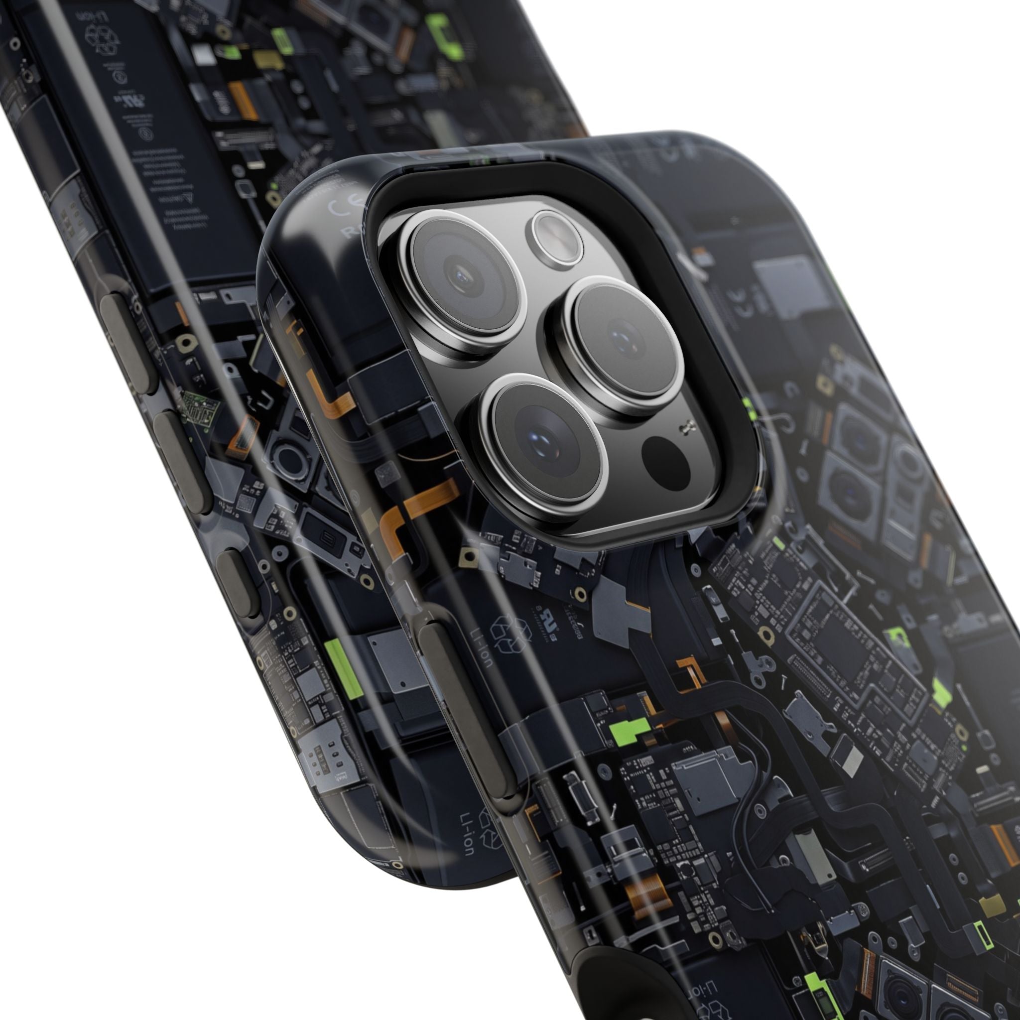 Circuit Core Phone Case — Motherboard Print Wireless Charging Cover