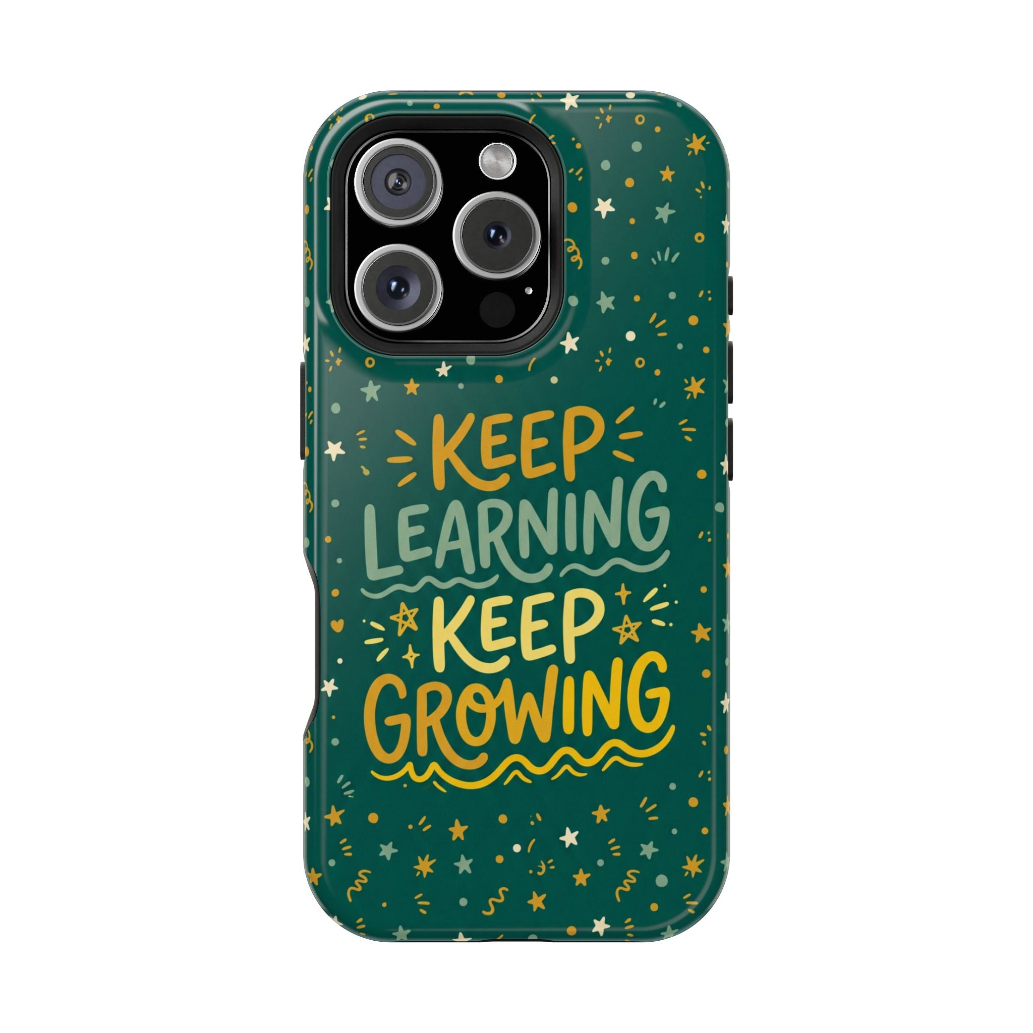 Keep Learning Keep Growing Teacher Phone Case — Wireless Charging Cover
