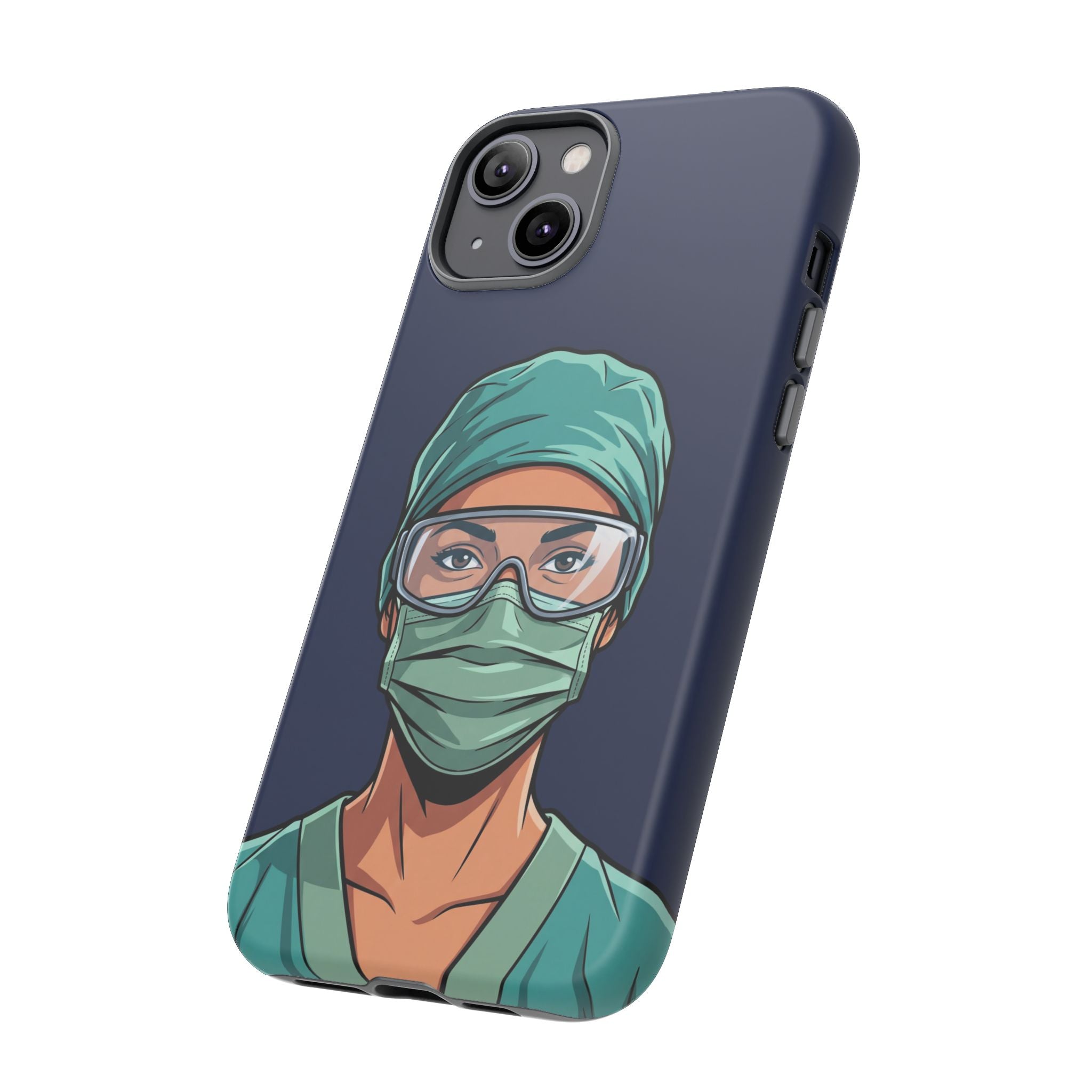 Nurse Illustrated Portrait Phone Case | iPhone & Samsung