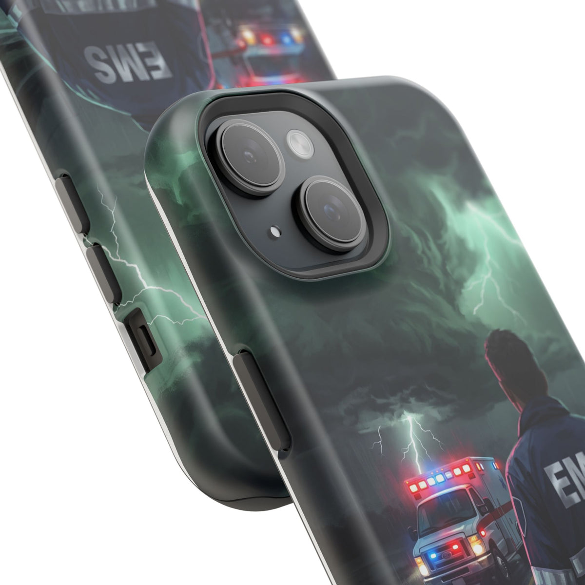 EMS Green Storm City Phone Case — Magnetic Wireless Charging Cover