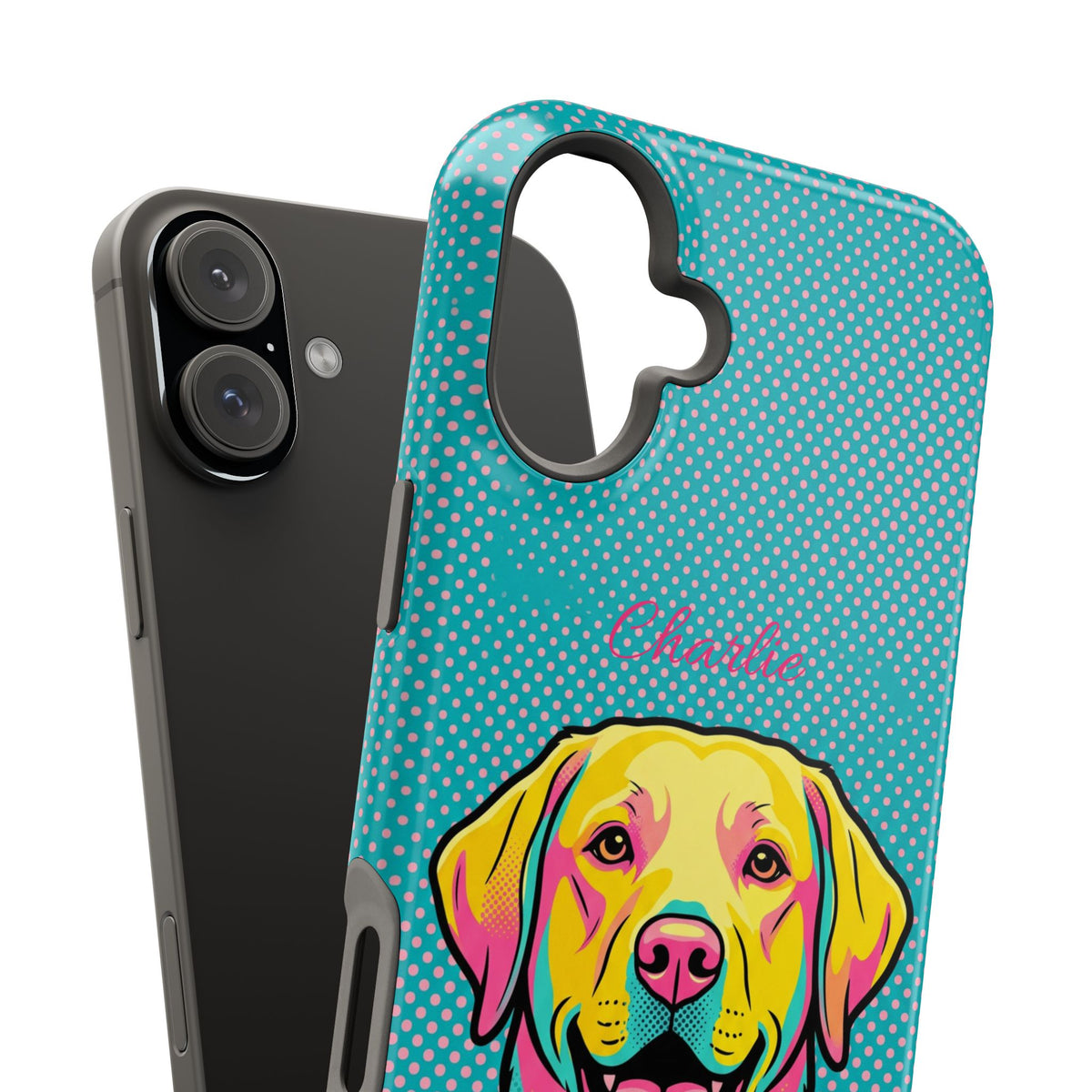 Personalized Pop Art Labrador Phone Case — Tough Magnetic Case with Wireless Charging