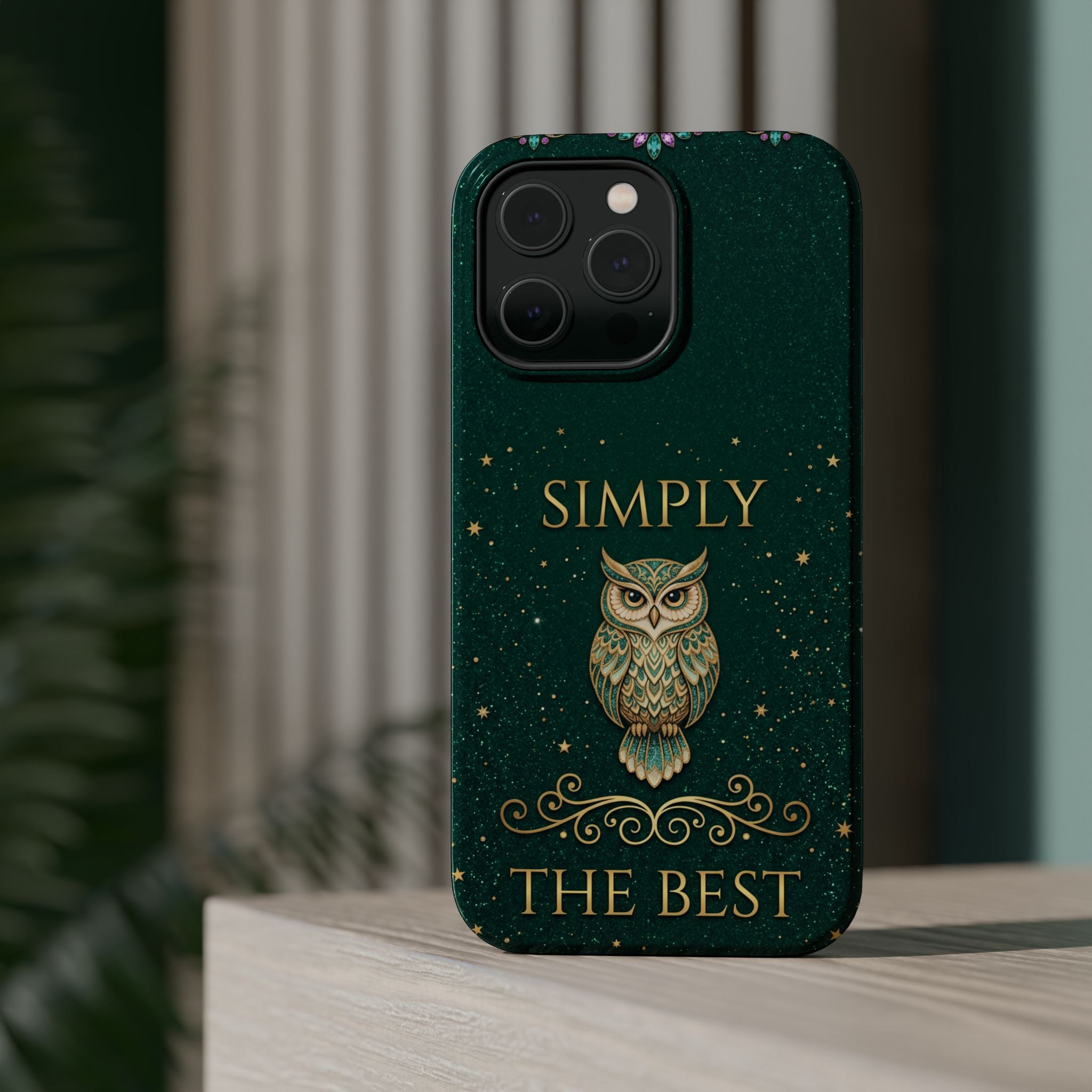 Simply The Best Wise Owl Phone Case — Wireless Charging Cover