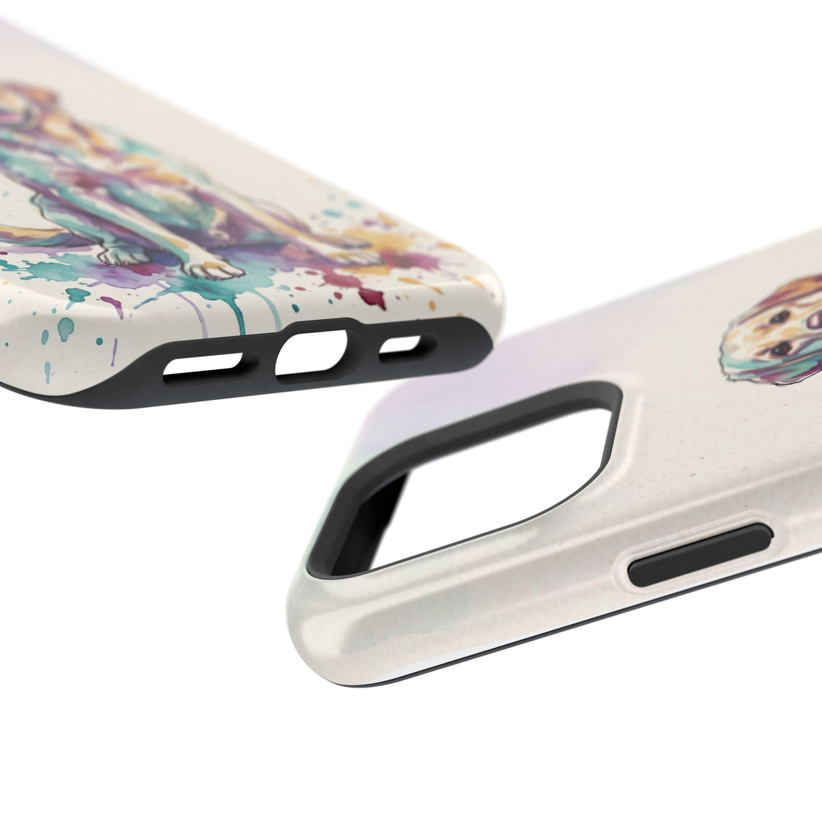 Watercolor Labrador Phone Case — Tough Magnetic Case with Wireless Charging
