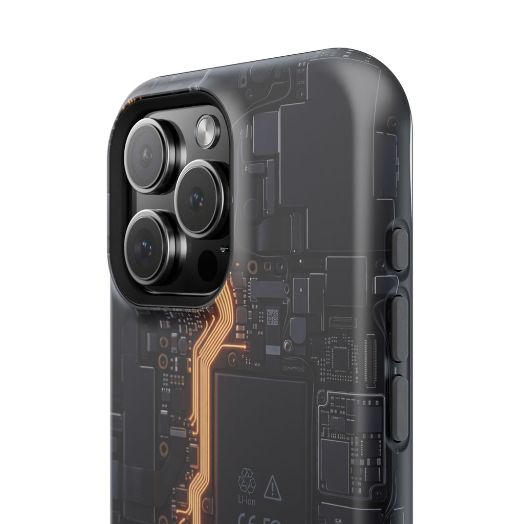 Electrician Circuit Bolt Phone Case — Impact-Resistant Wireless Charging Cover