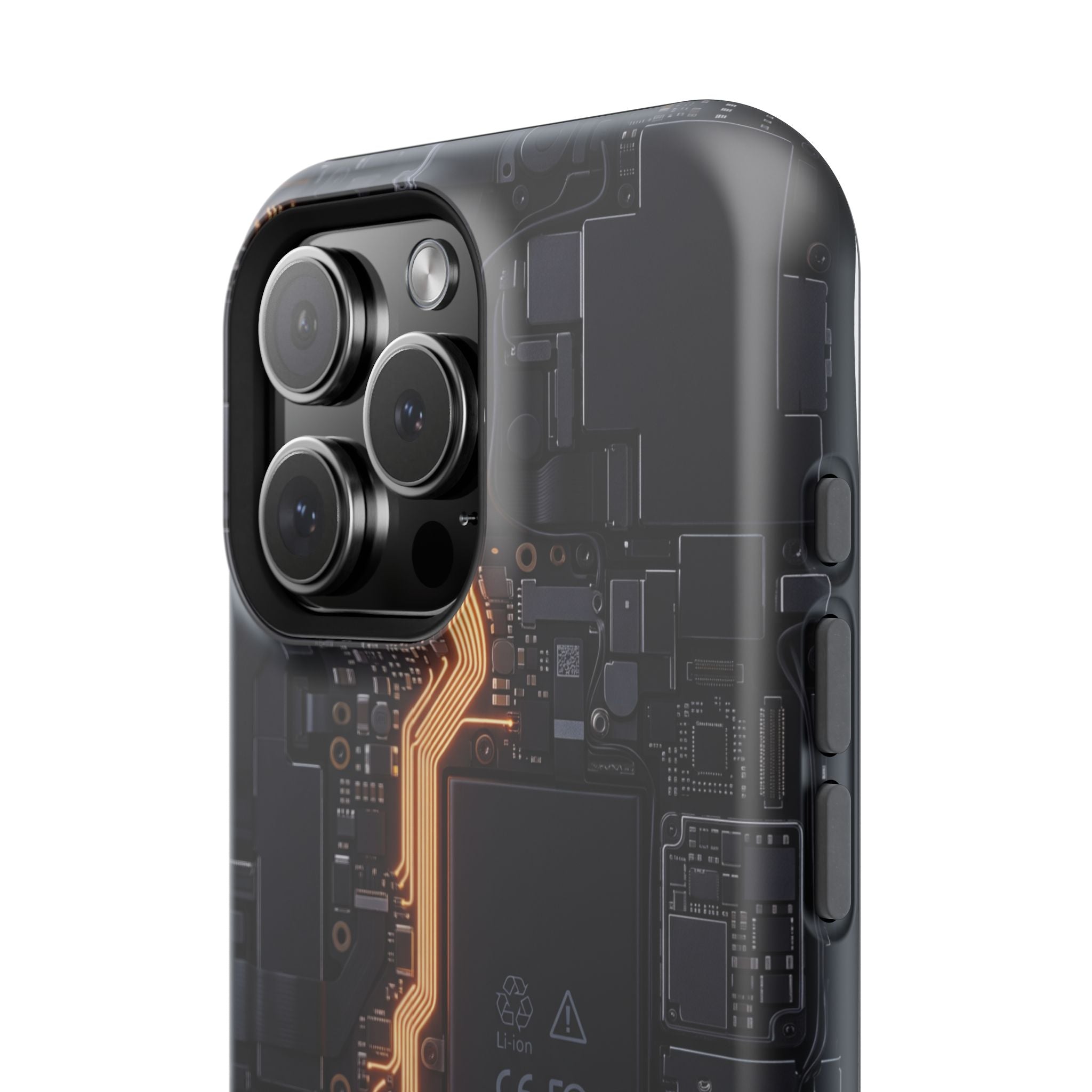 Electrician Circuit Bolt Phone Case — Impact-Resistant Wireless Charging Cover