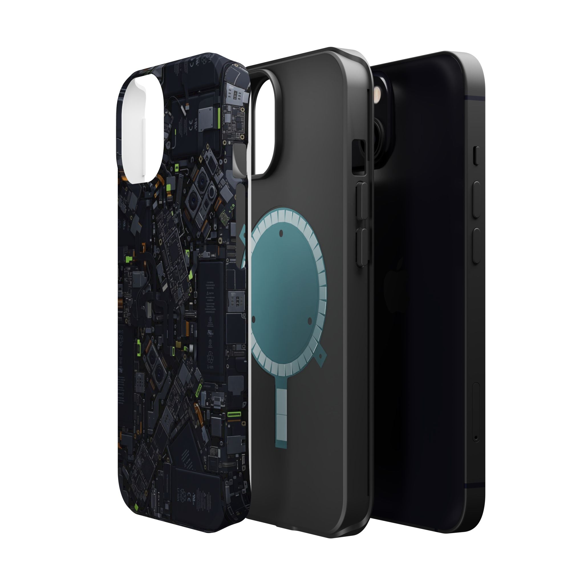 Circuit Core Phone Case — Motherboard Print Wireless Charging Cover