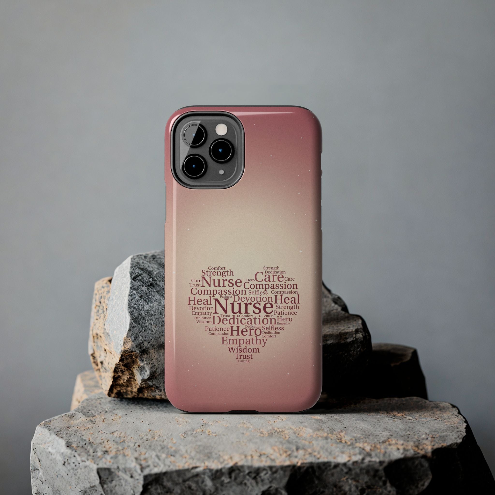 Nurse Heart Word Cloud Phone Case | iPhone & Samsung Galaxy series