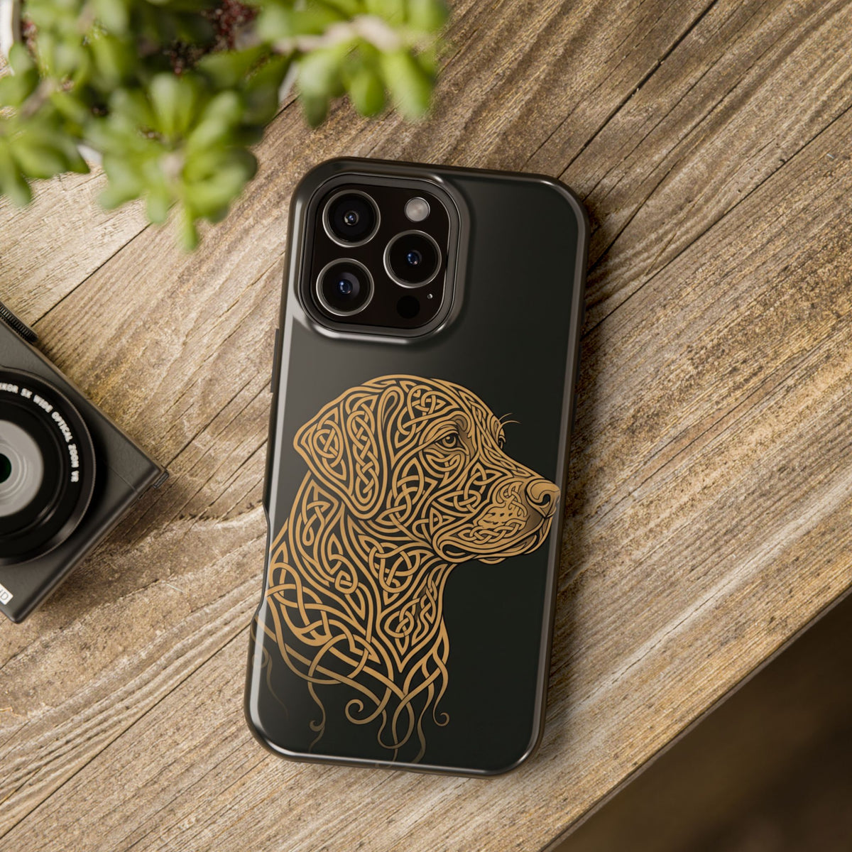 Celtic Knotwork Labrador Phone Case — Tough Magnetic Case with Wireless Charging