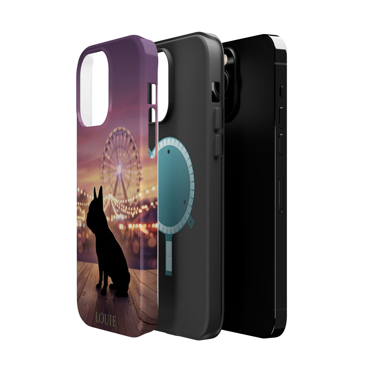 Personalized French Bulldog Carnival Nights Phone Case — Wireless Charging Cover
