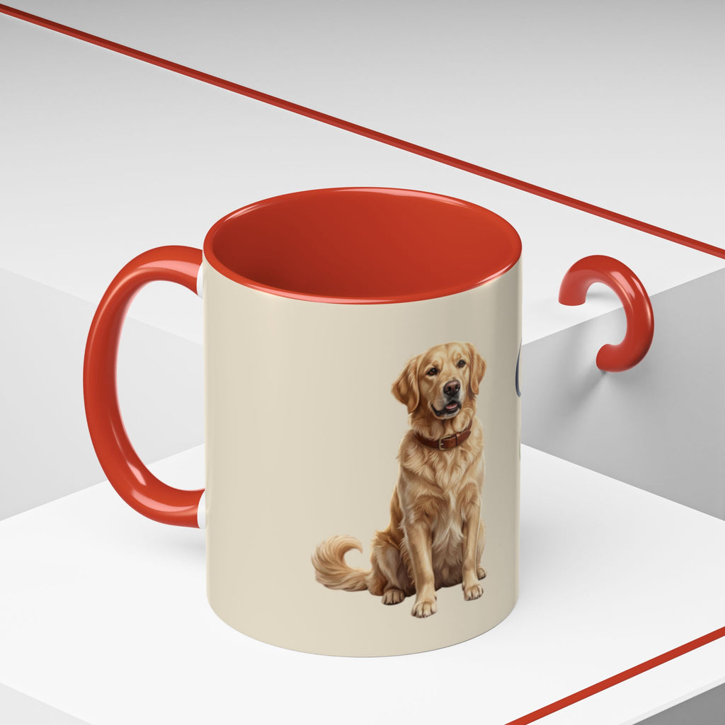 Personalized Golden Retriever Mug | Custom Name & Message Dog Mom Dad Coffee Mug