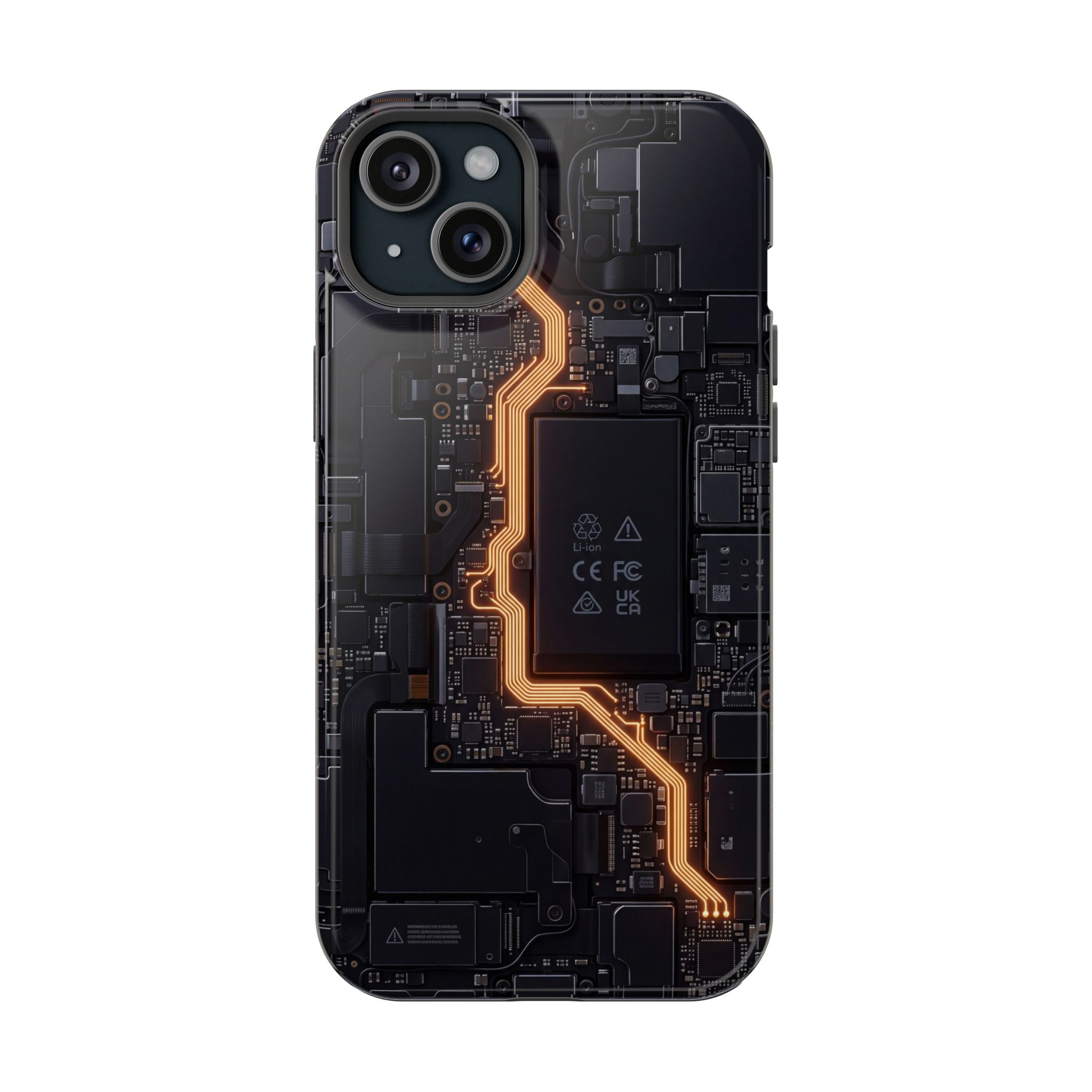 Electrician Circuit Bolt Phone Case — Impact-Resistant Wireless Charging Cover