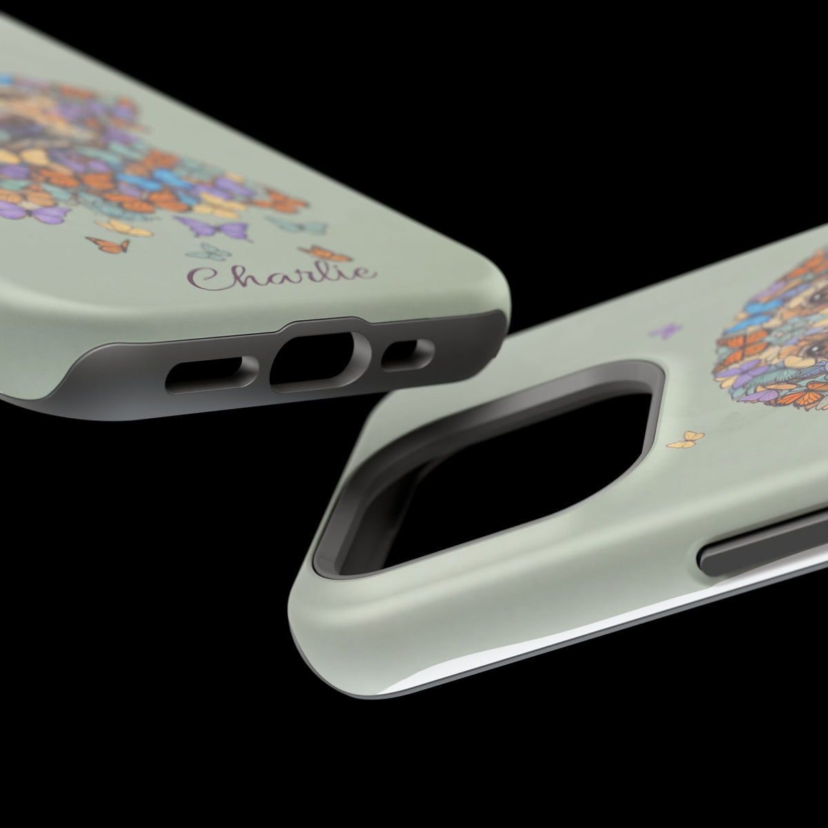 Personalized Butterfly Labrador Phone Case — Tough Magnetic Case with Wireless Charging