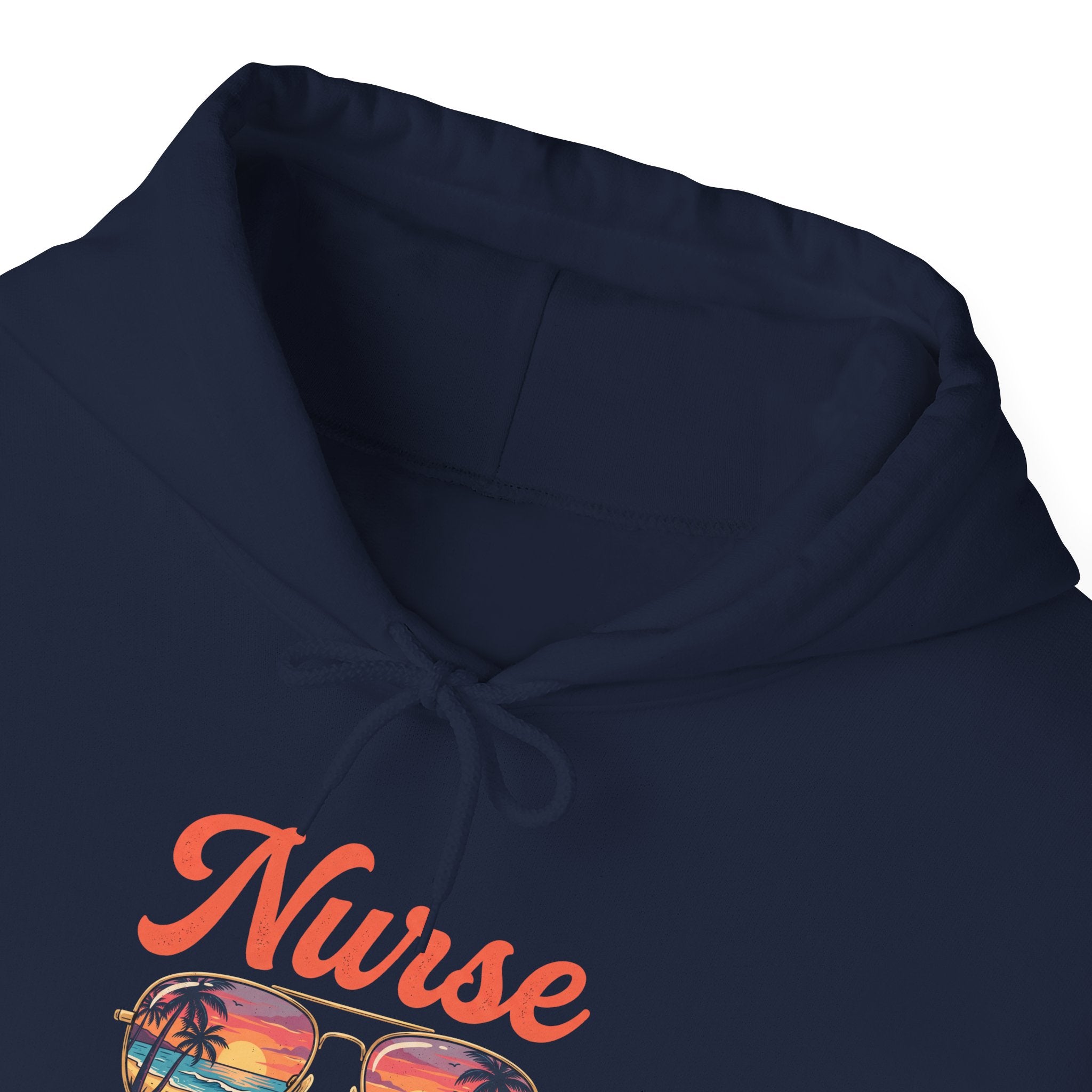 Nurse Off Duty Hoodie — Beach Vacation Nurse Graphic Pullover