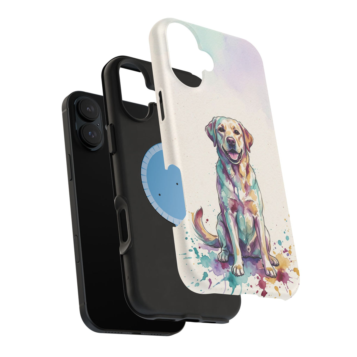 Watercolor Labrador Phone Case — Tough Magnetic Case with Wireless Charging
