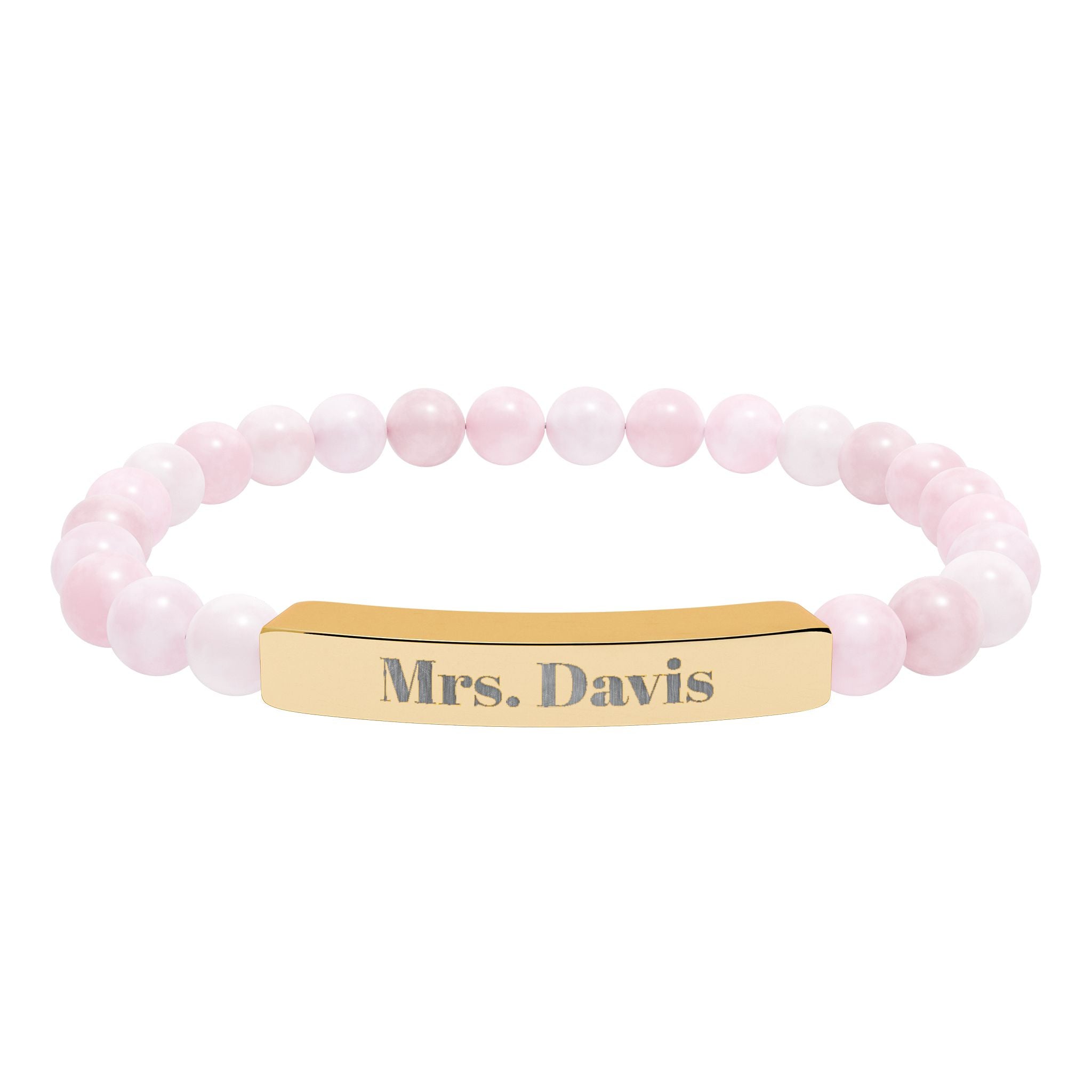 Personalized Teacher Bracelet | Engraved Name Bar Bracelet, Teacher Gift
