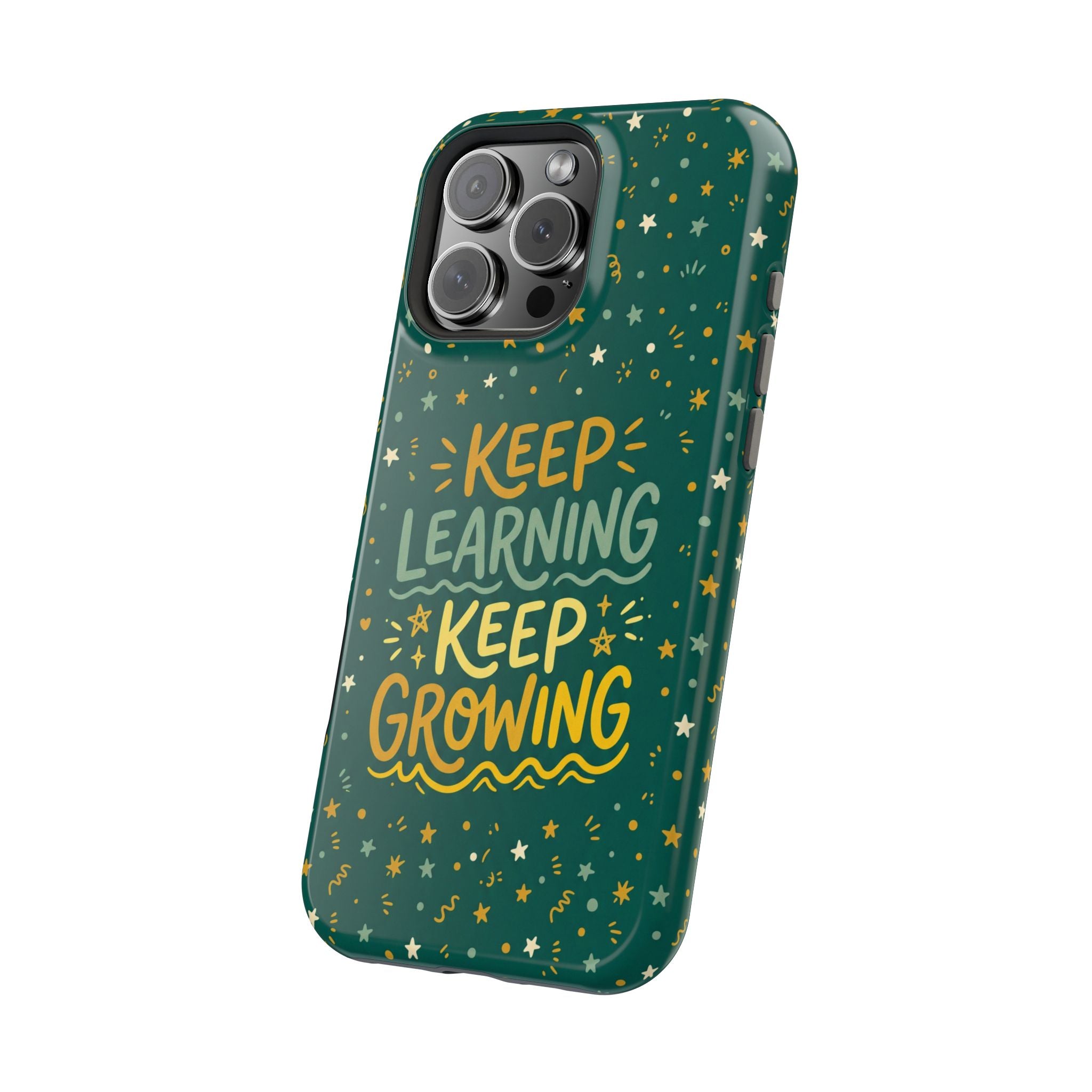 Keep Learning Keep Growing Teacher Phone Case — Wireless Charging Cover