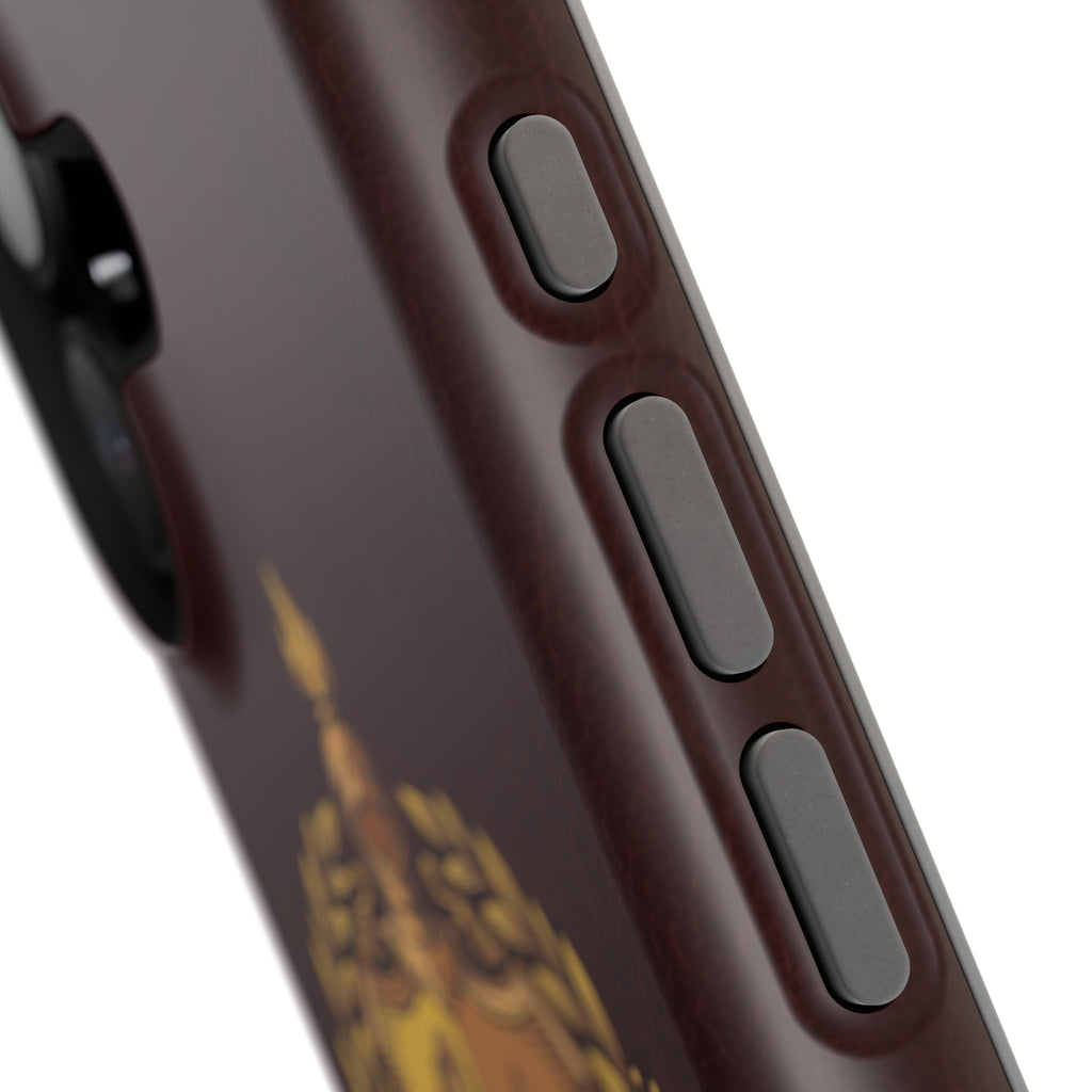 Plumber Crest Phone Case — Heraldic Shield Wireless Charging Cover