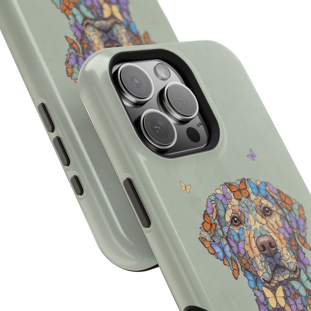 Personalized Butterfly Labrador Phone Case — Tough Magnetic Case with Wireless Charging