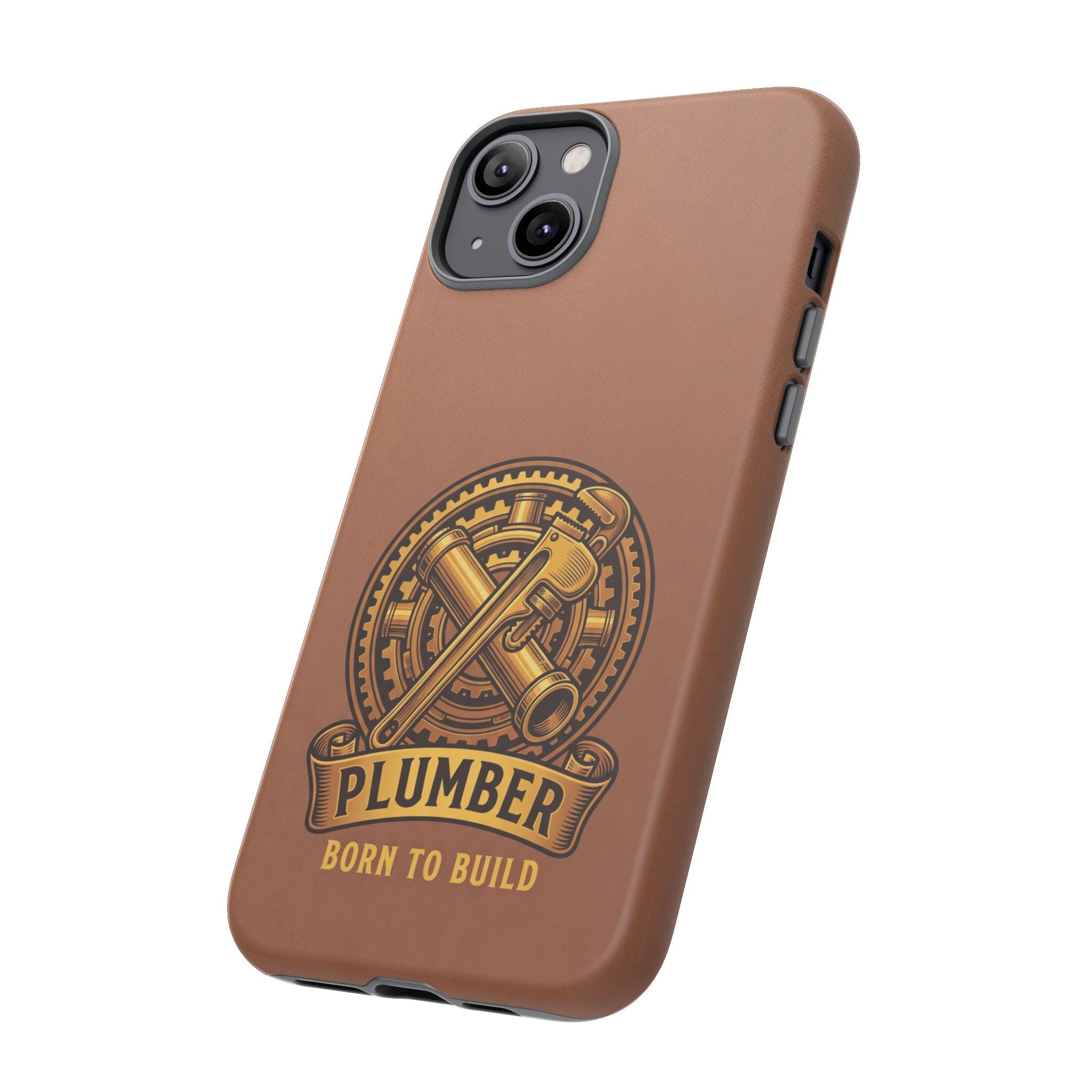 Plumber Born to Build Leather Phone Case - Samsung & iPhone Series
