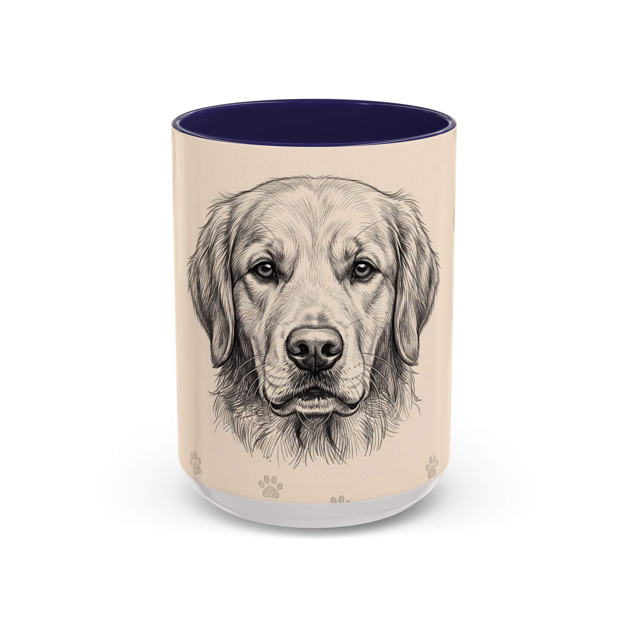 Golden Retriever Sketch Mug | Golden Retriever Lover Gift | Pencil Art Dog Coffee Mug