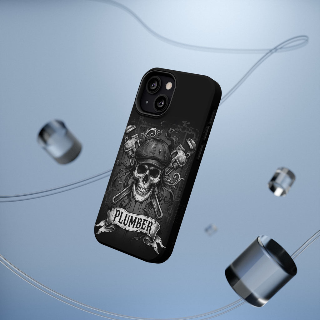 Skull & Wrenches Plumber Phone Case — Wireless Charging Cover