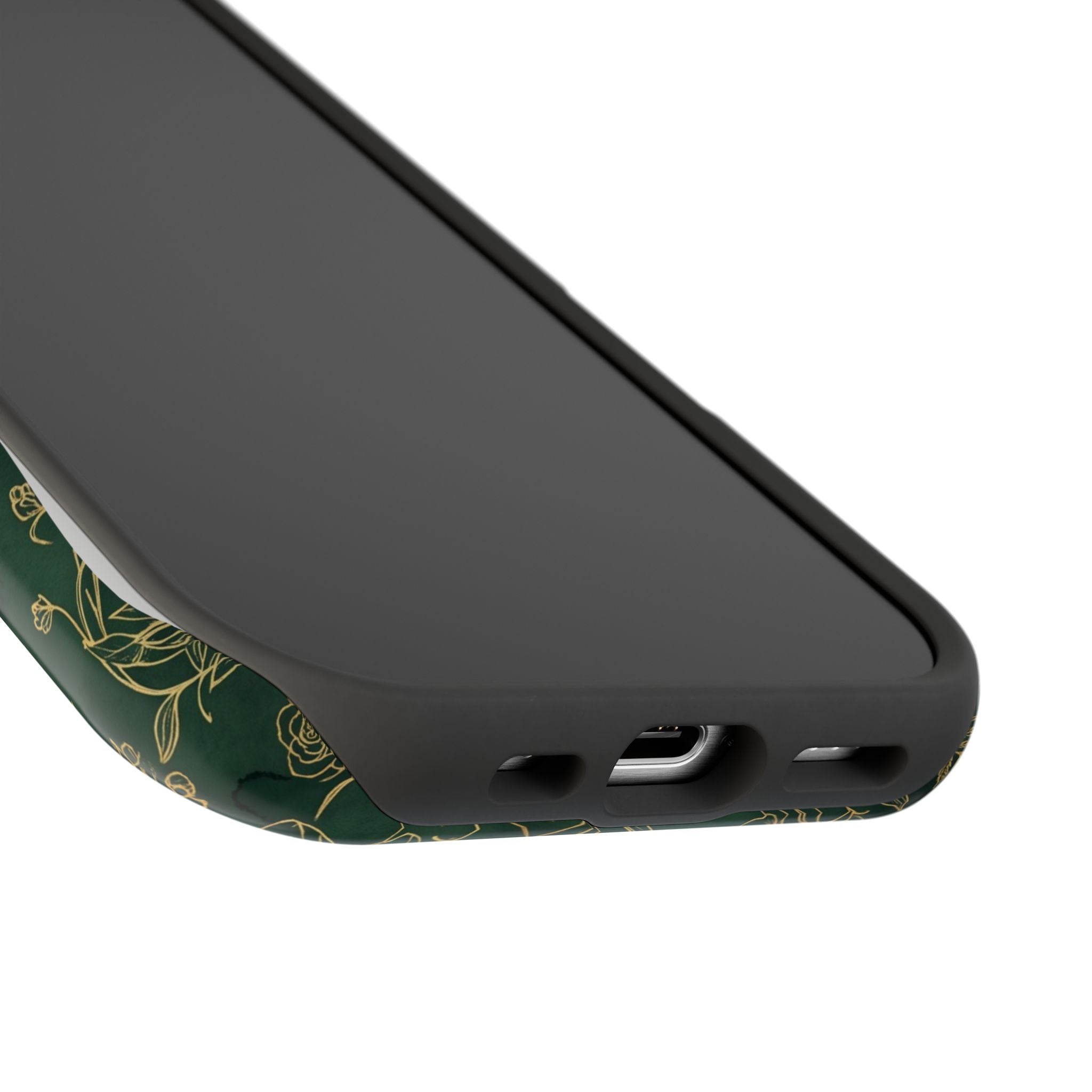 Personalized Nurse Botanical Phone Case — Impact-Resistant Wireless Charging Cover