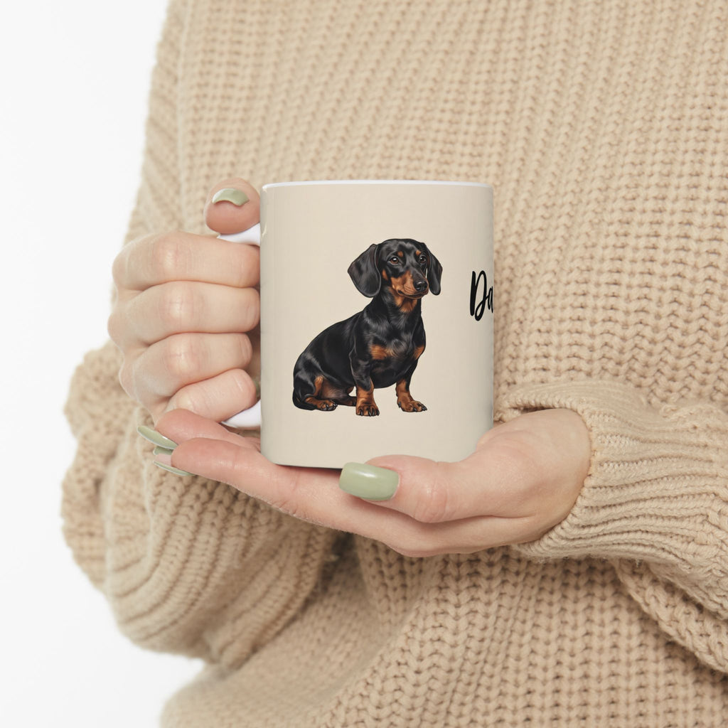 Dachshund Dad Mug | Cute Dog Dad Coffee Mug | Wiener Dog Gift for Dachshund Lovers