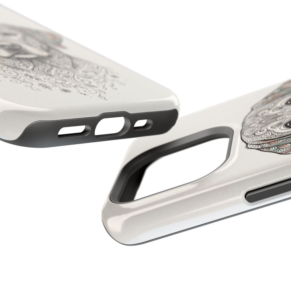 Mandala Labrador Phone Case — Tough Magnetic Case with Wireless Charging