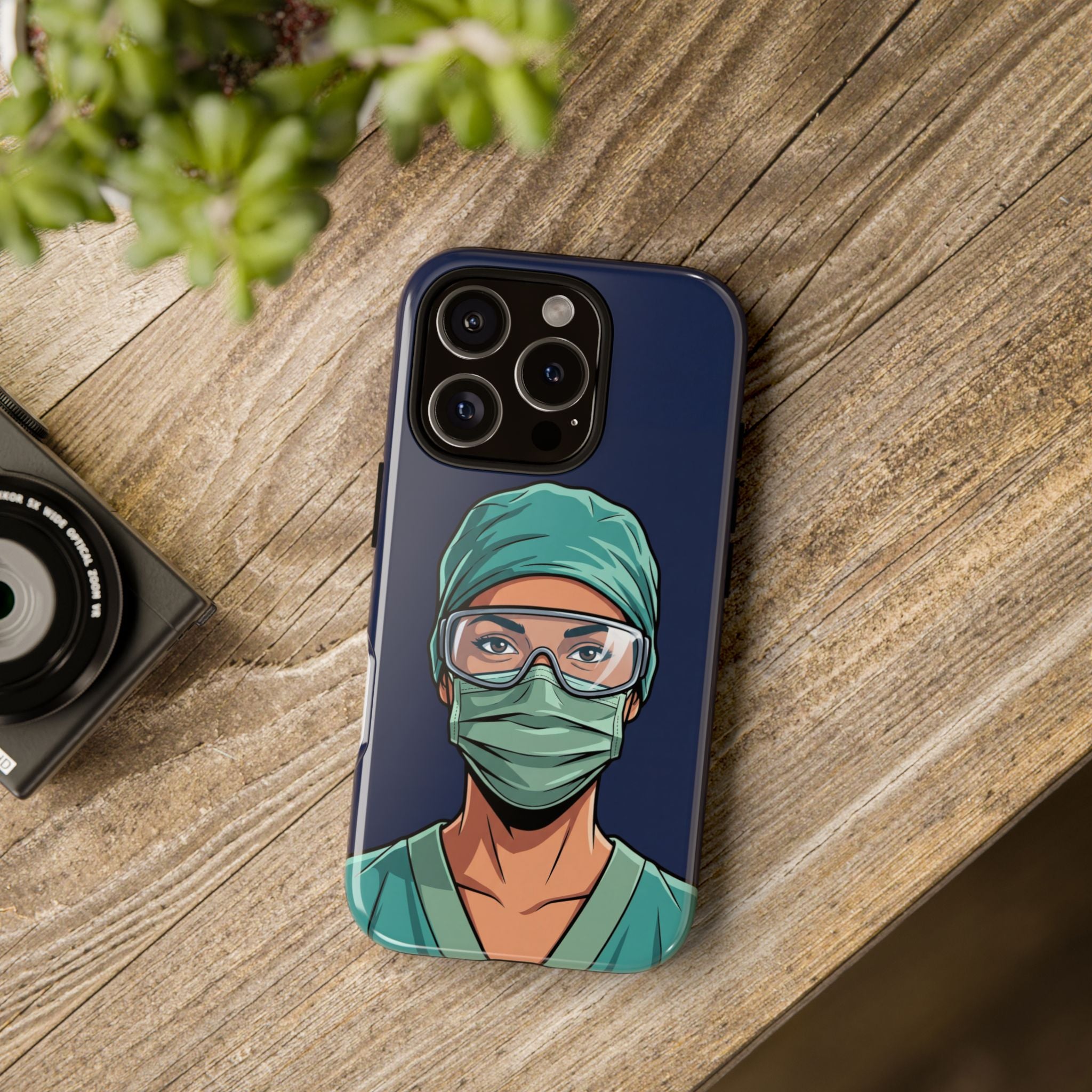 Nurse Illustrated Portrait Phone Case | iPhone & Samsung