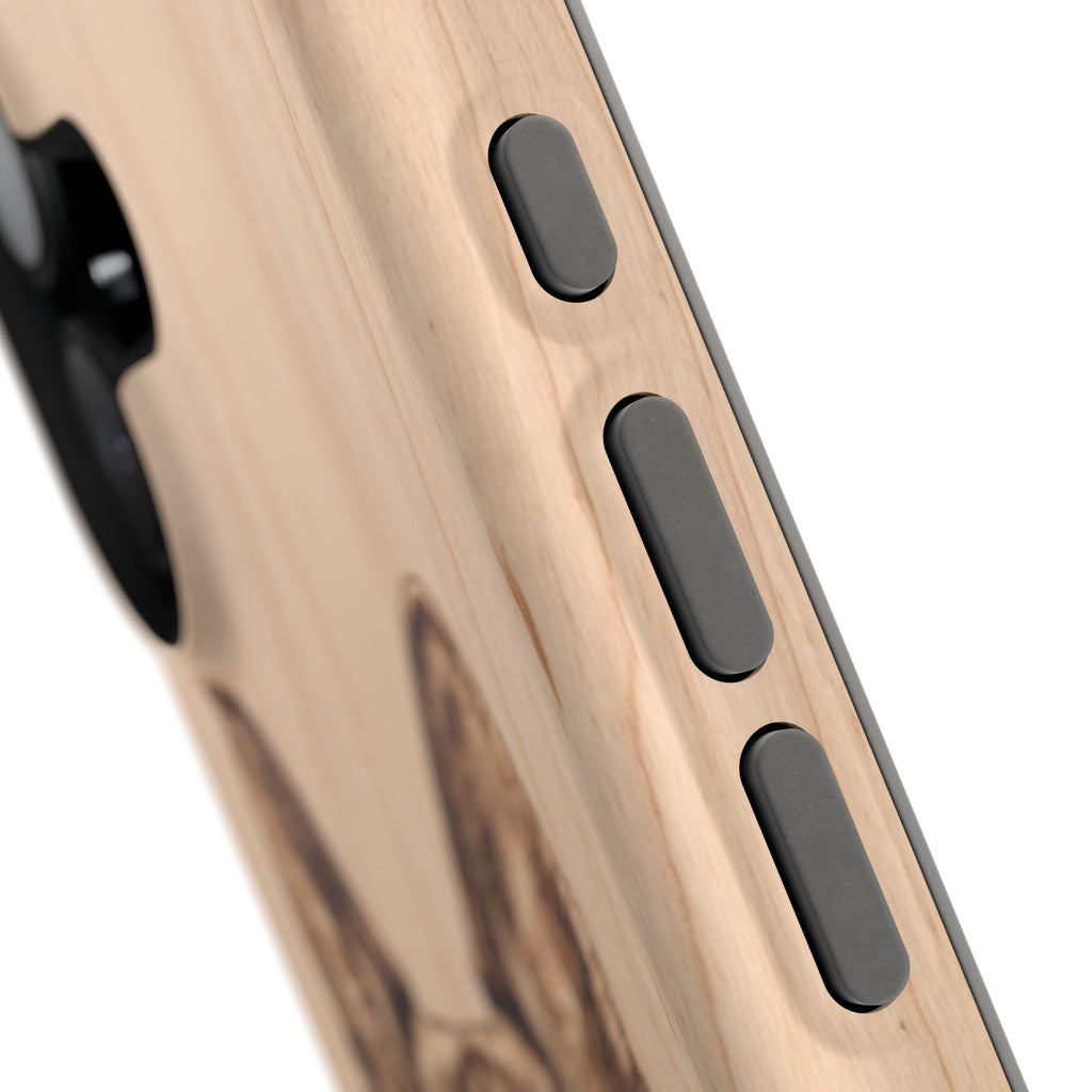 German Shepherd Phone Case | Pyrography Art — Tough Magnetic Case with Wireless Charging
