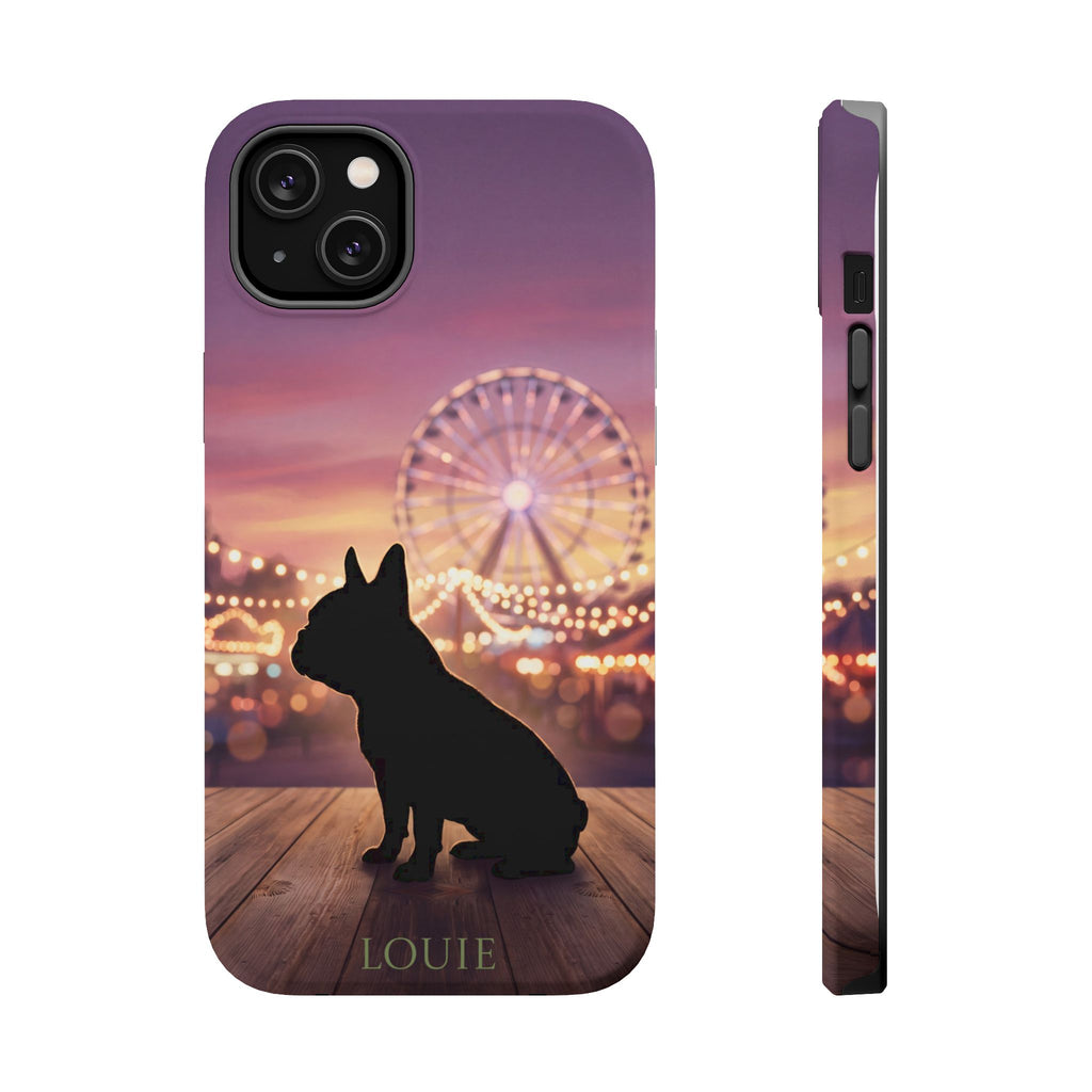Personalized French Bulldog Carnival Nights Phone Case — Wireless Charging Cover