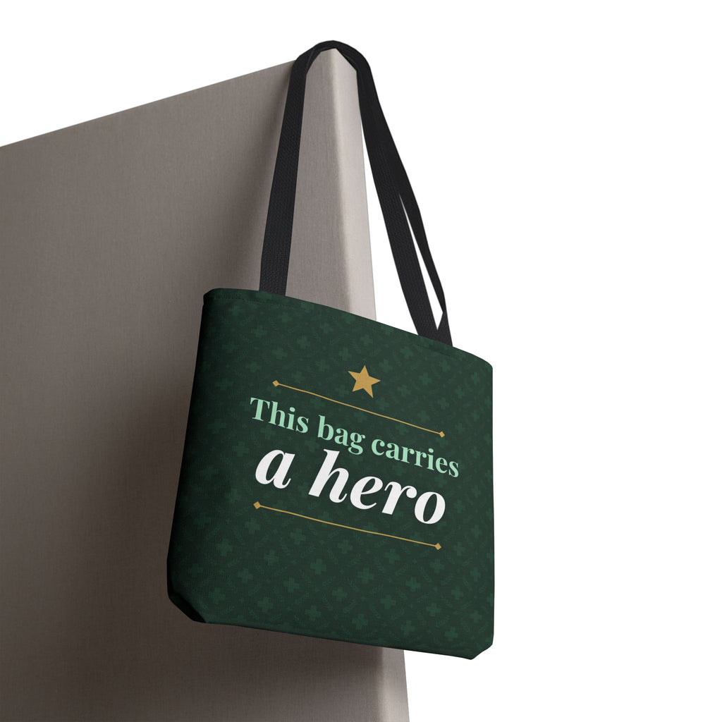This Bag Carries a Hero Tote | Nurse Gift Tote Bag | Essential Worker Appreciation Gift | Premium Polyester Carry-All