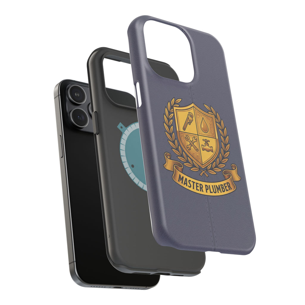 Master Plumber Crest Phone Case — Heraldic Shield Wireless Charging Cover