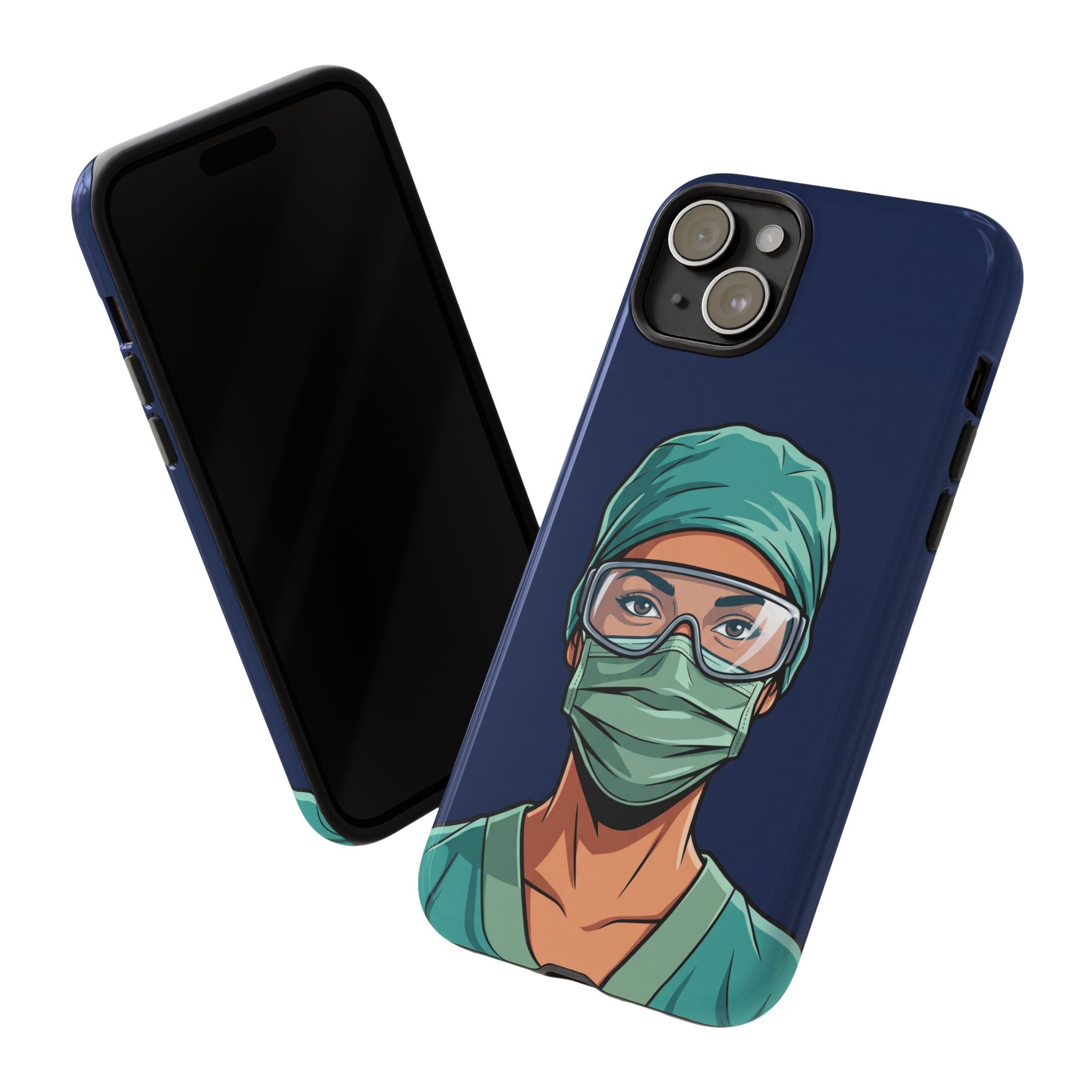 Nurse Illustrated Portrait Phone Case | iPhone & Samsung
