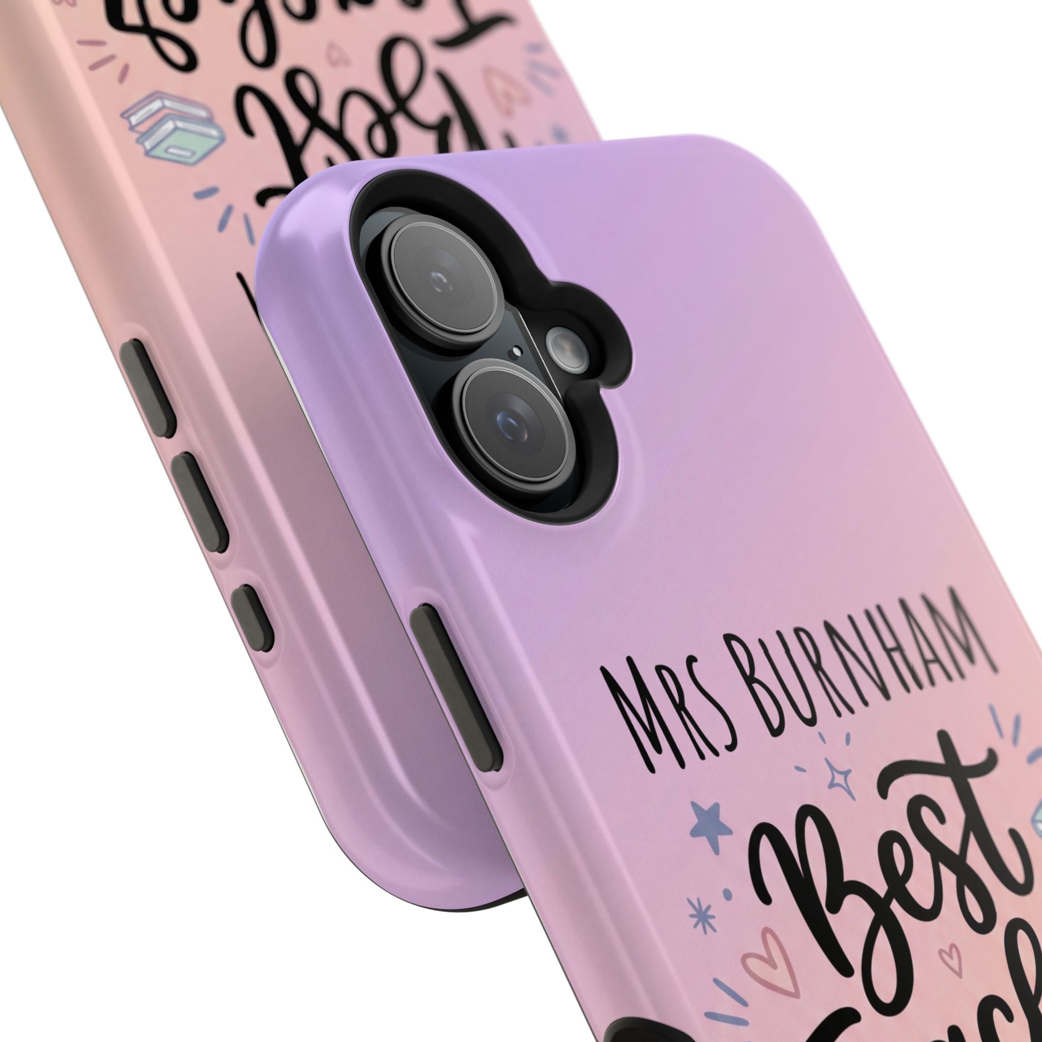 Best Teacher Ever Personalized Phone Case — Wireless Charging Cover