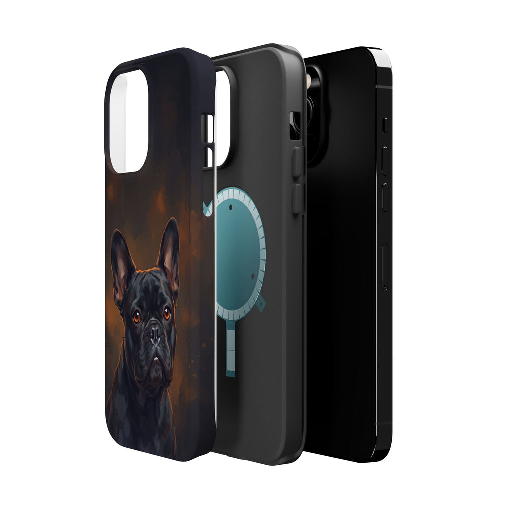 French Bulldog Portrait Phone Case — Impact-Resistant Wireless Charging Cover