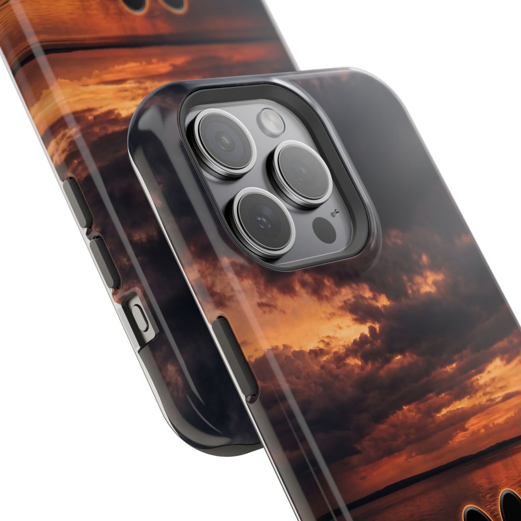 Paw Sunset Magnetic Impact-Resistant Phone Case for iPhone and Samsung Galaxy series