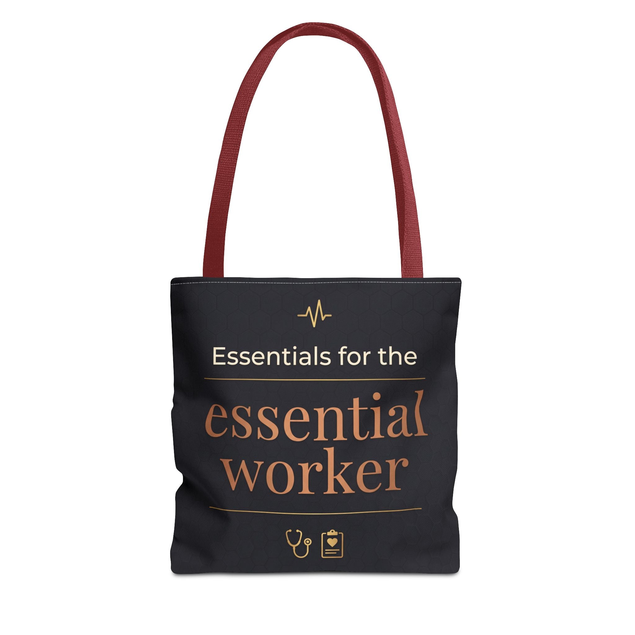 Essentials for the Essential Worker Tote | Healthcare Worker Gift Tote Bag | Nurse Doctor Appreciation Gift | Premium Polyester Carry-All
