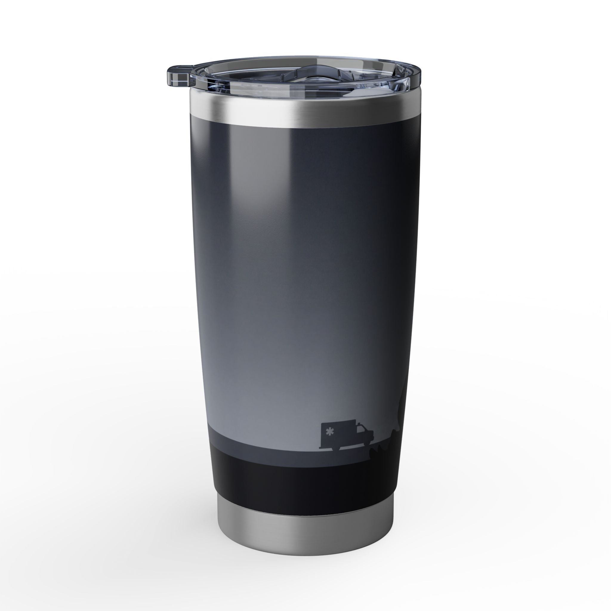 Paramedic/EMT 20oz Tumbler – Silhouette Sunset Design (Muted Slate)